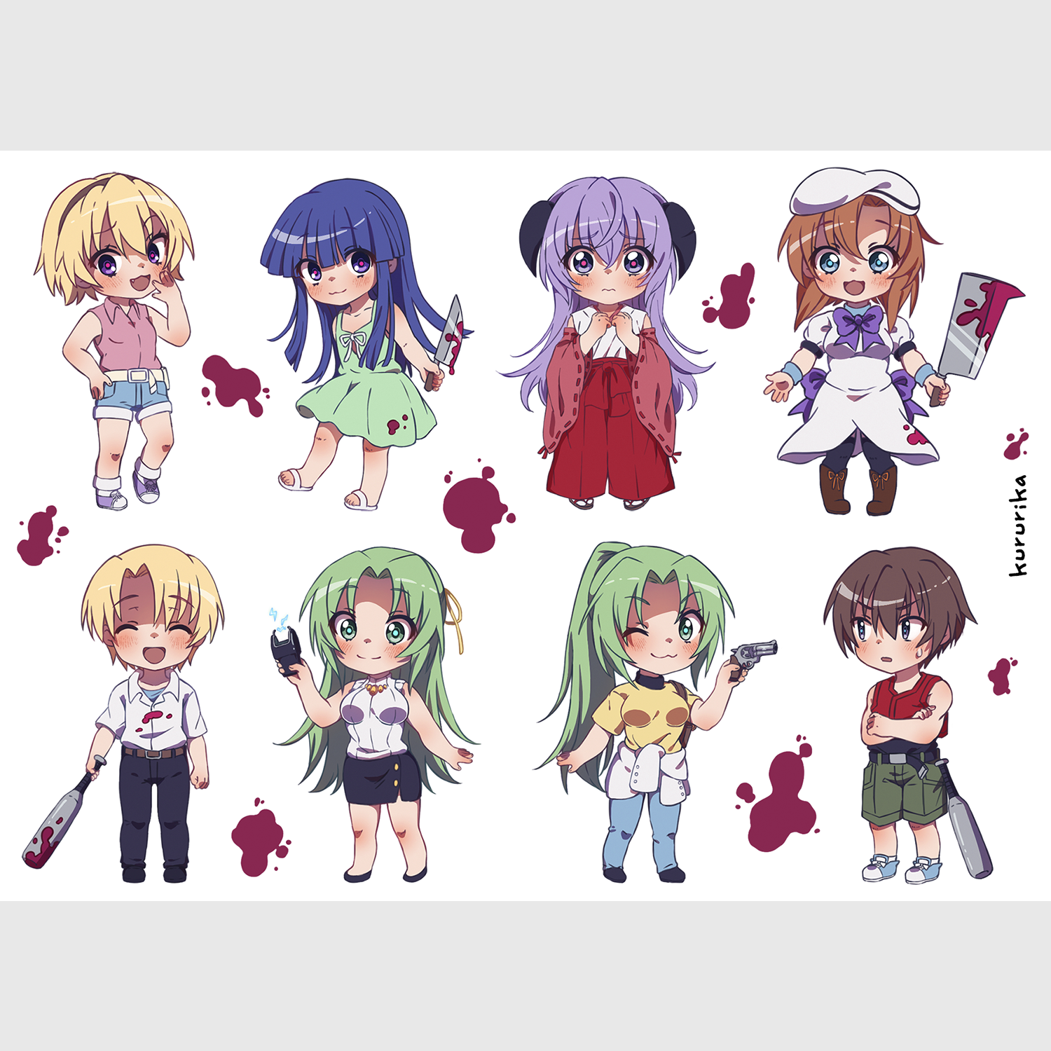 Стикерпак А6 Higurashi