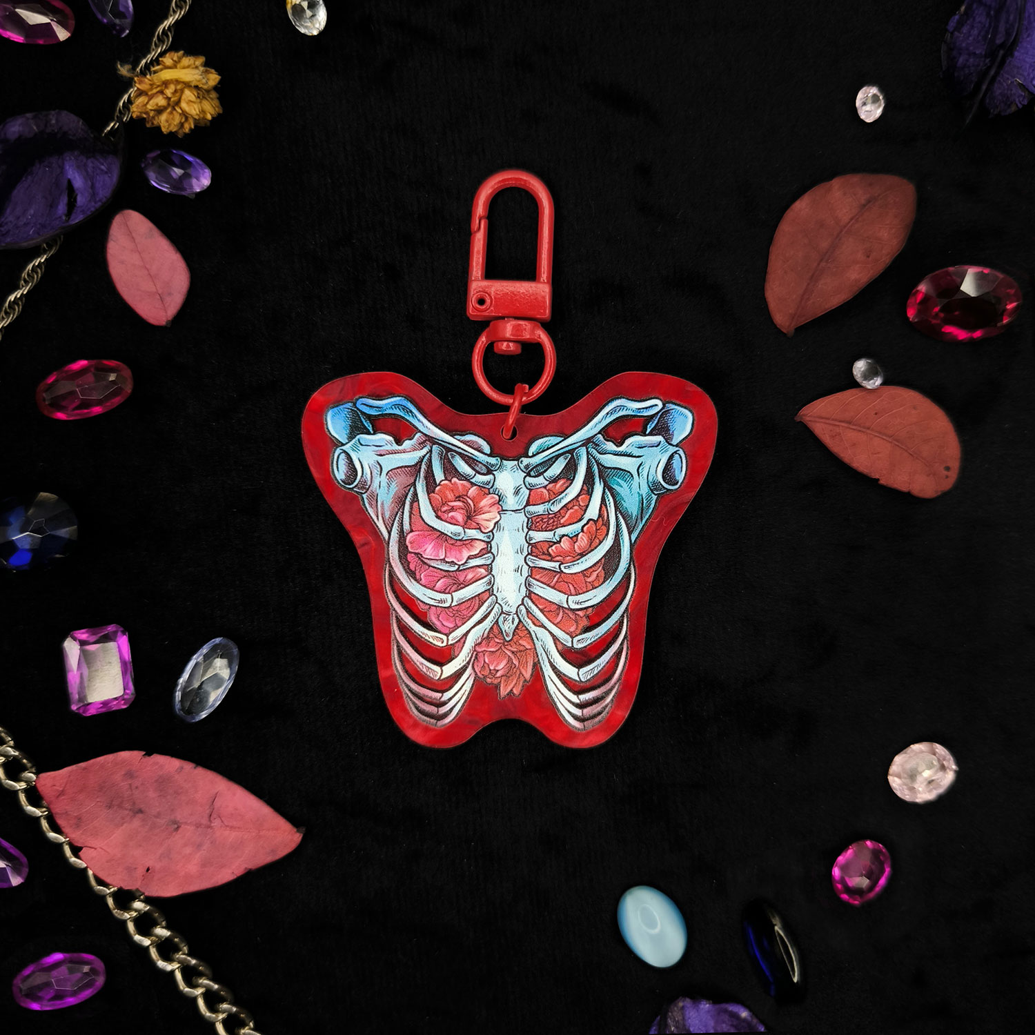 Брелок Сердце на красном