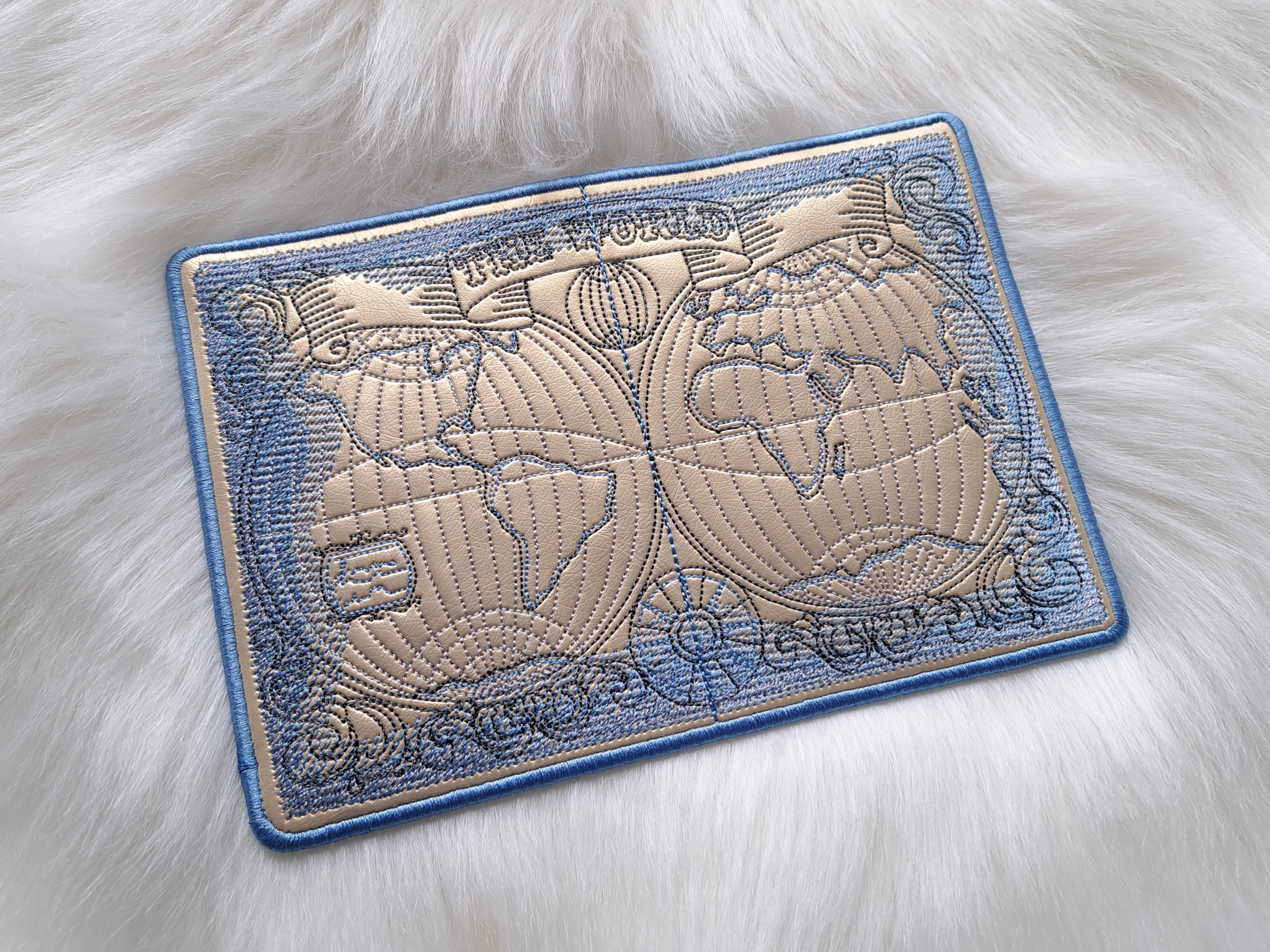 Обложка экокожа "Карта мира"