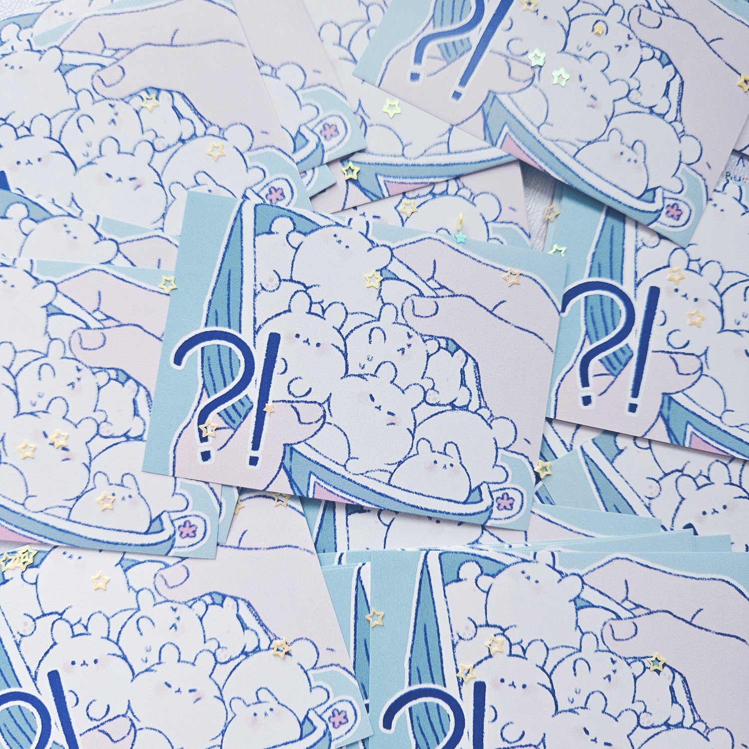 Стикер зайцы