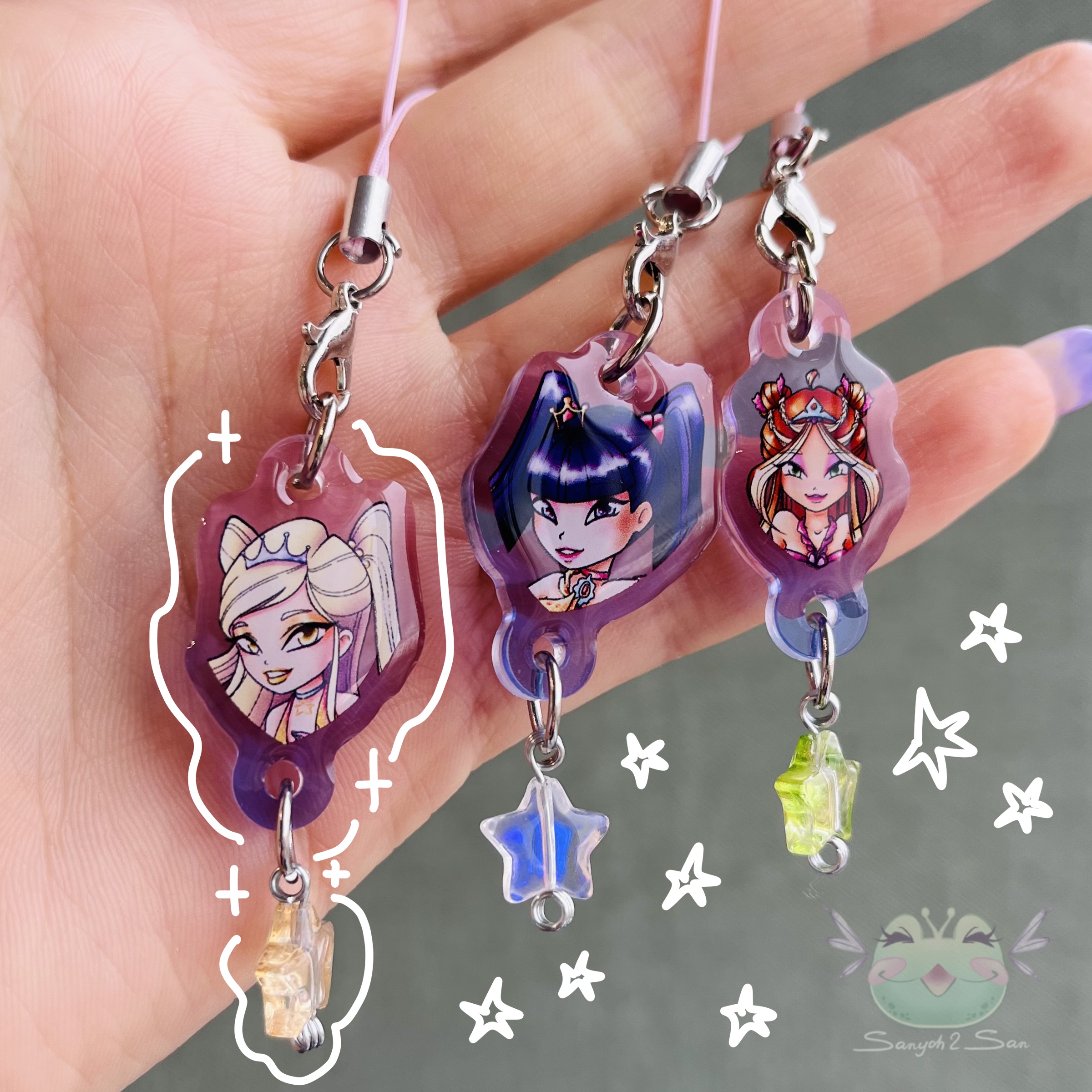 Брелок WINX ENCHANTIX, STELLA, 3 см, шнур