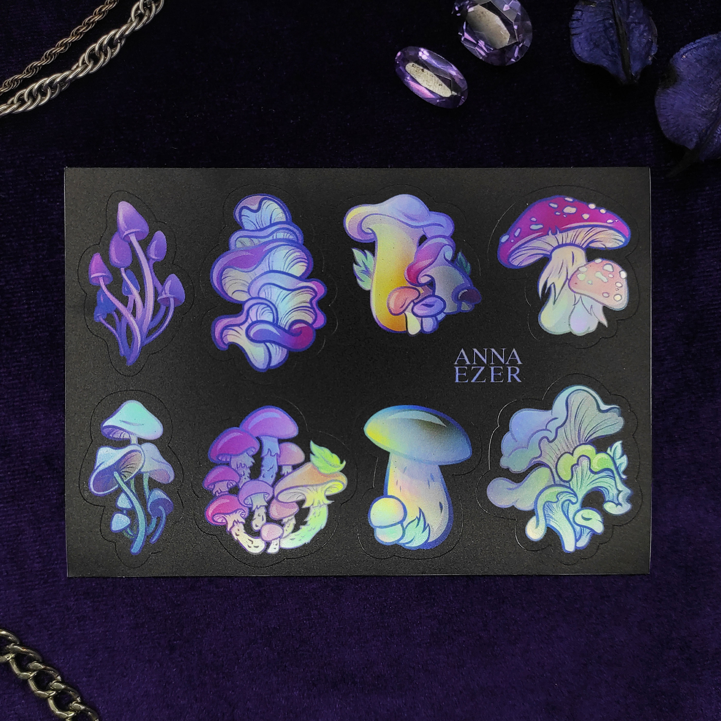 Стикерпак голо Грибы