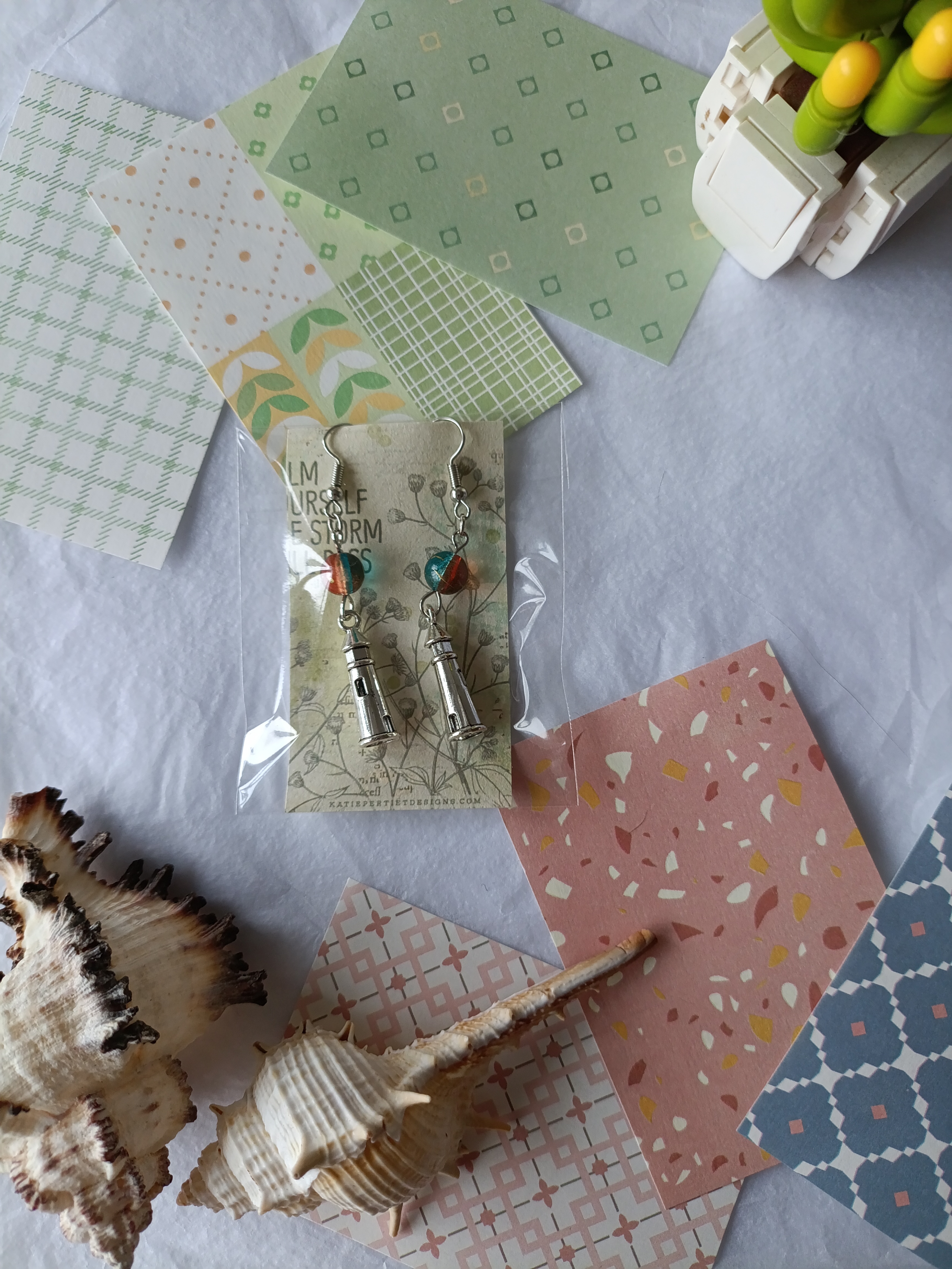 Серьги Маяк