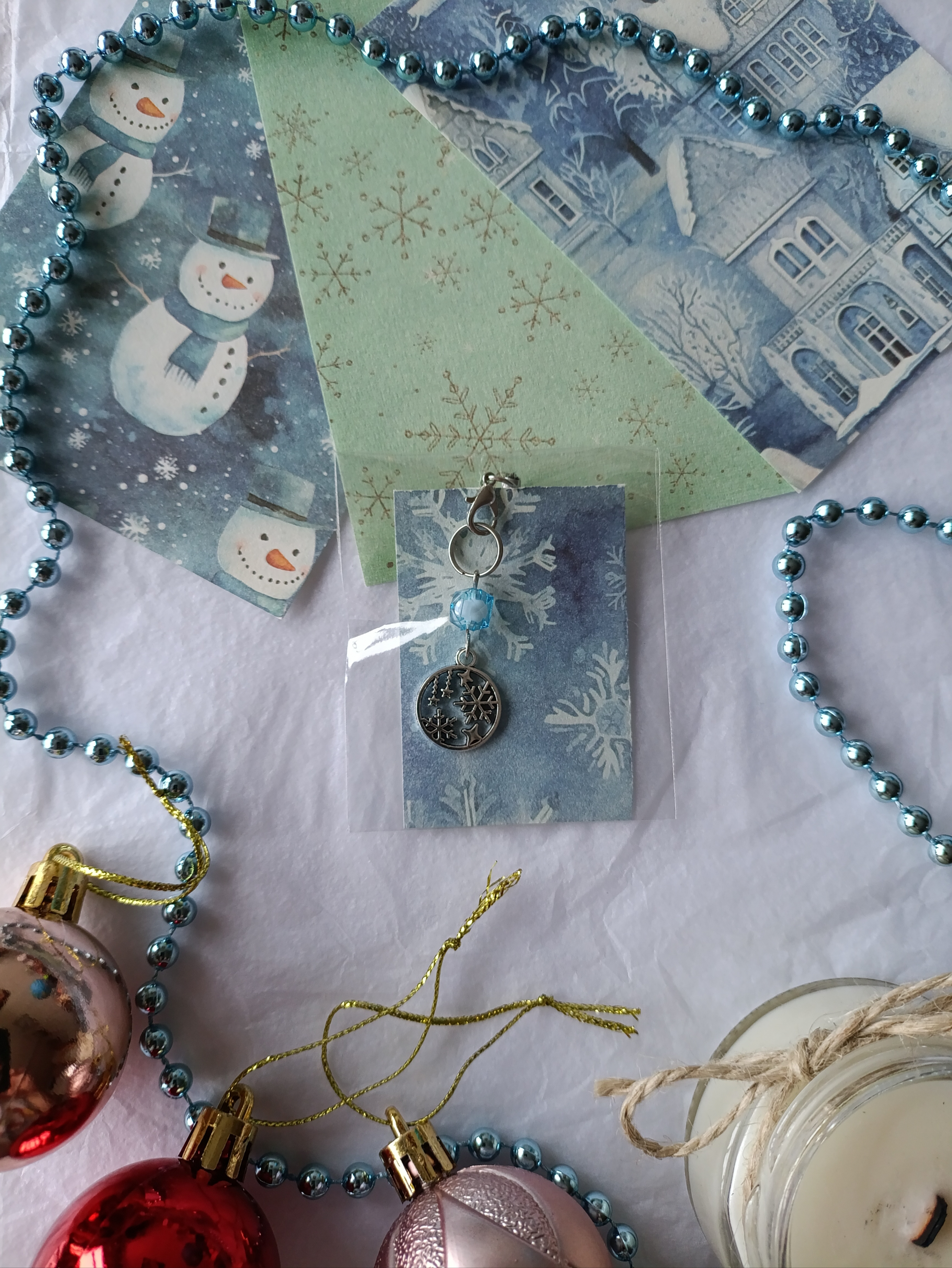 Брелок-подвеска Снежное кружево