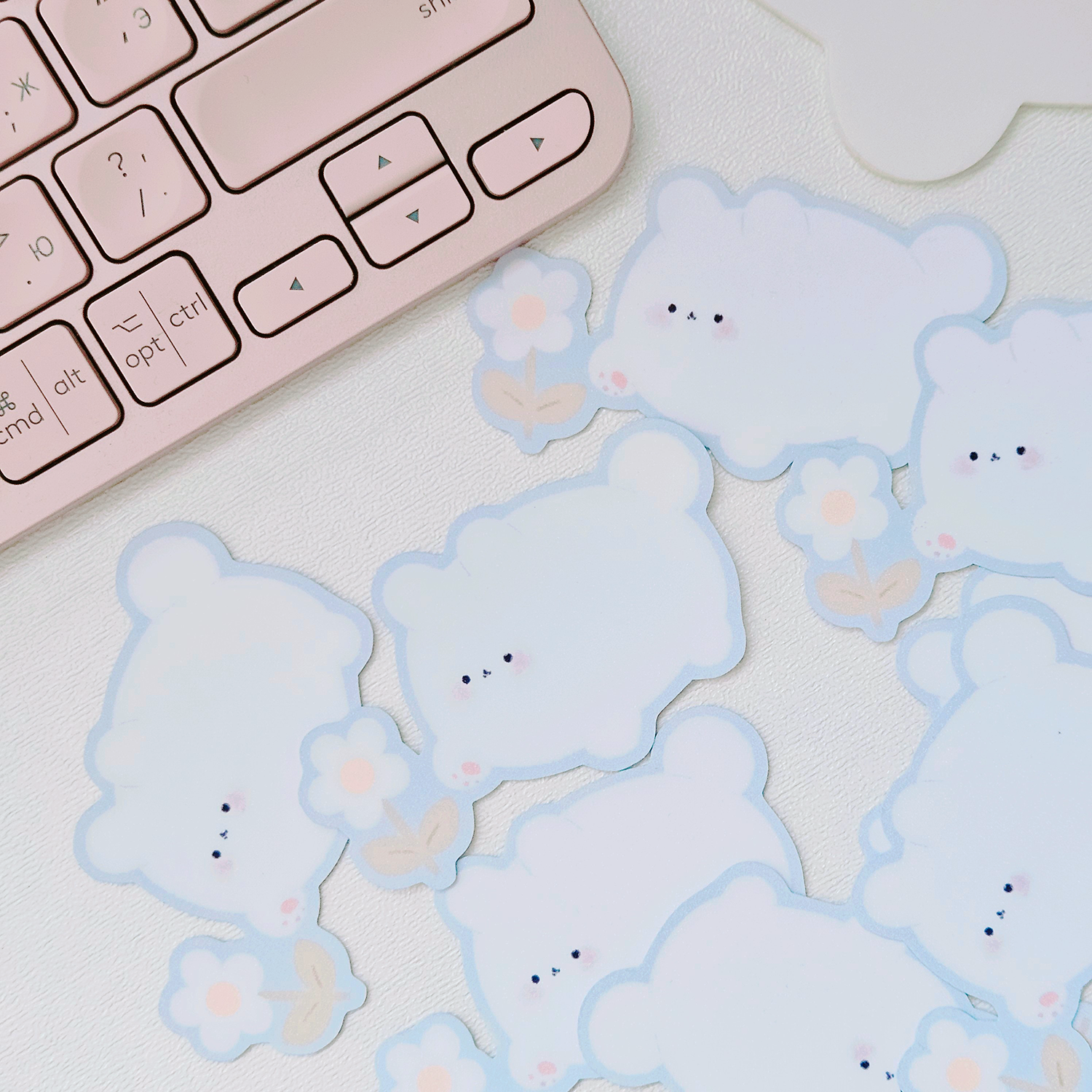 Стикер сахар зайцы 1