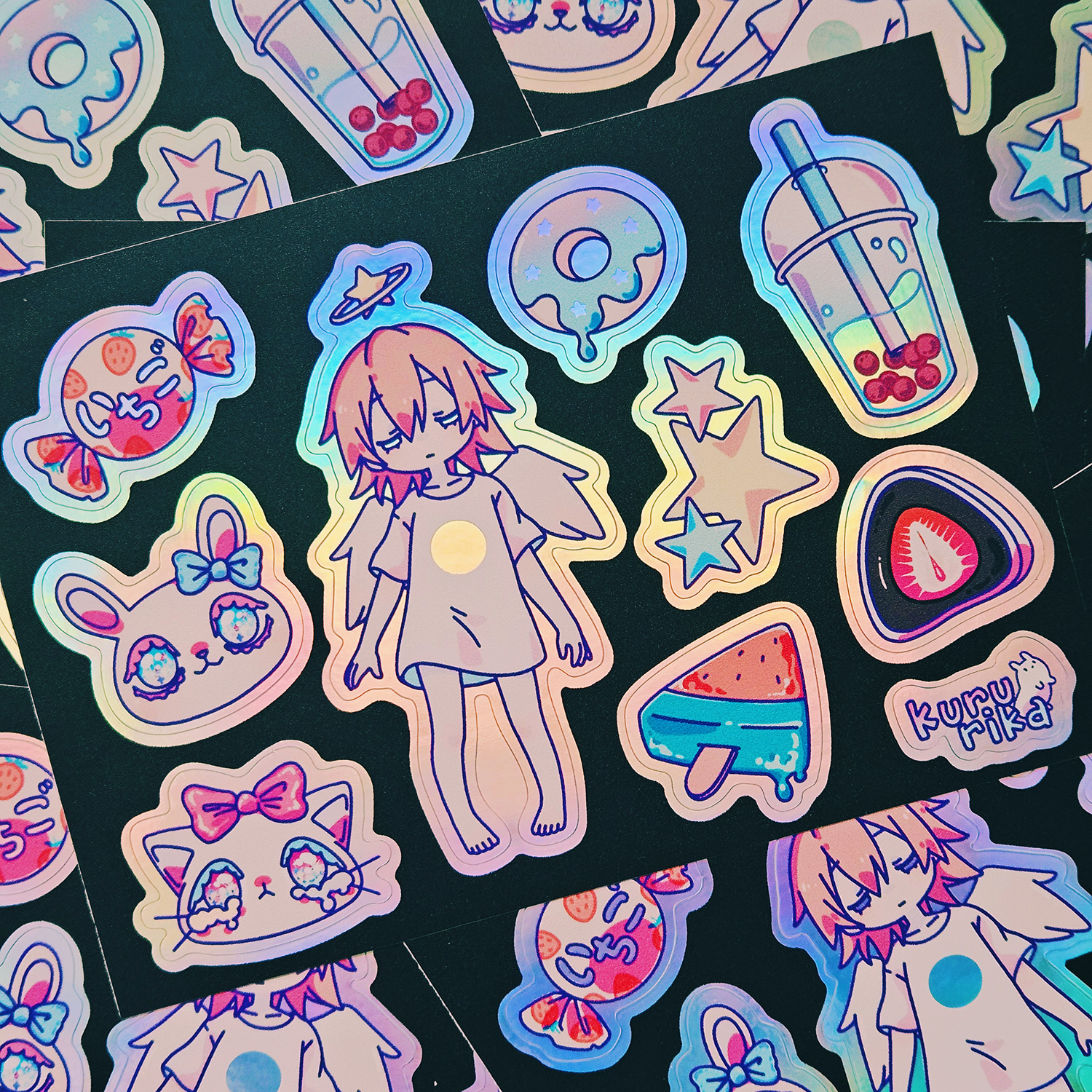 Стикерпак А6 голография