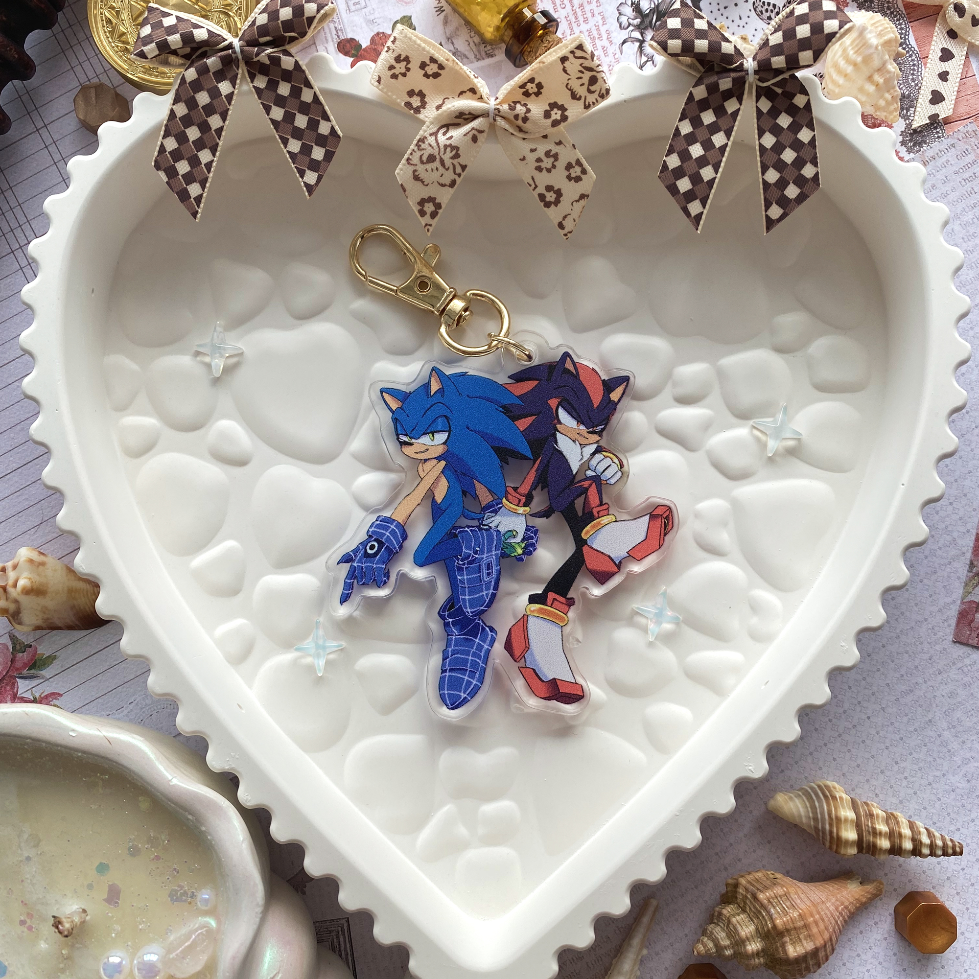 Брелок "Соник и Шедоу"