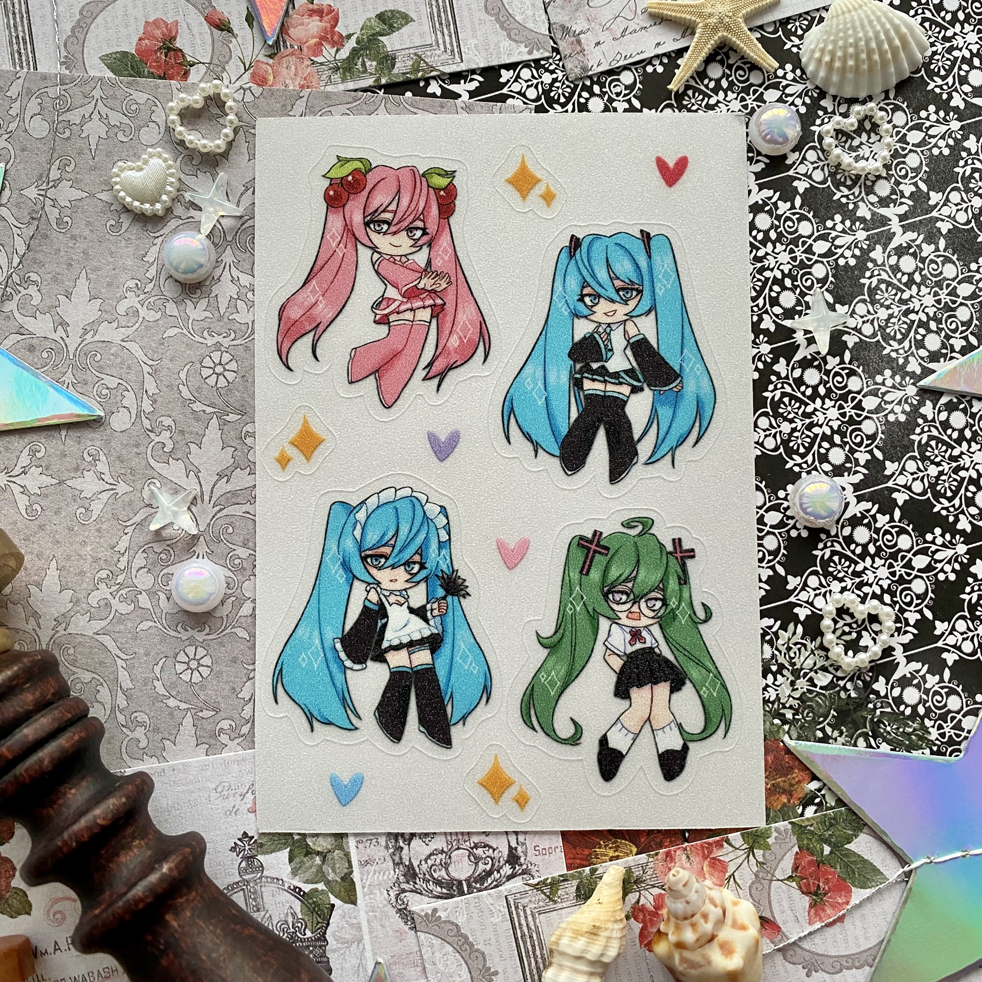 Стикерпак "Мику" (прозрачный сахар)