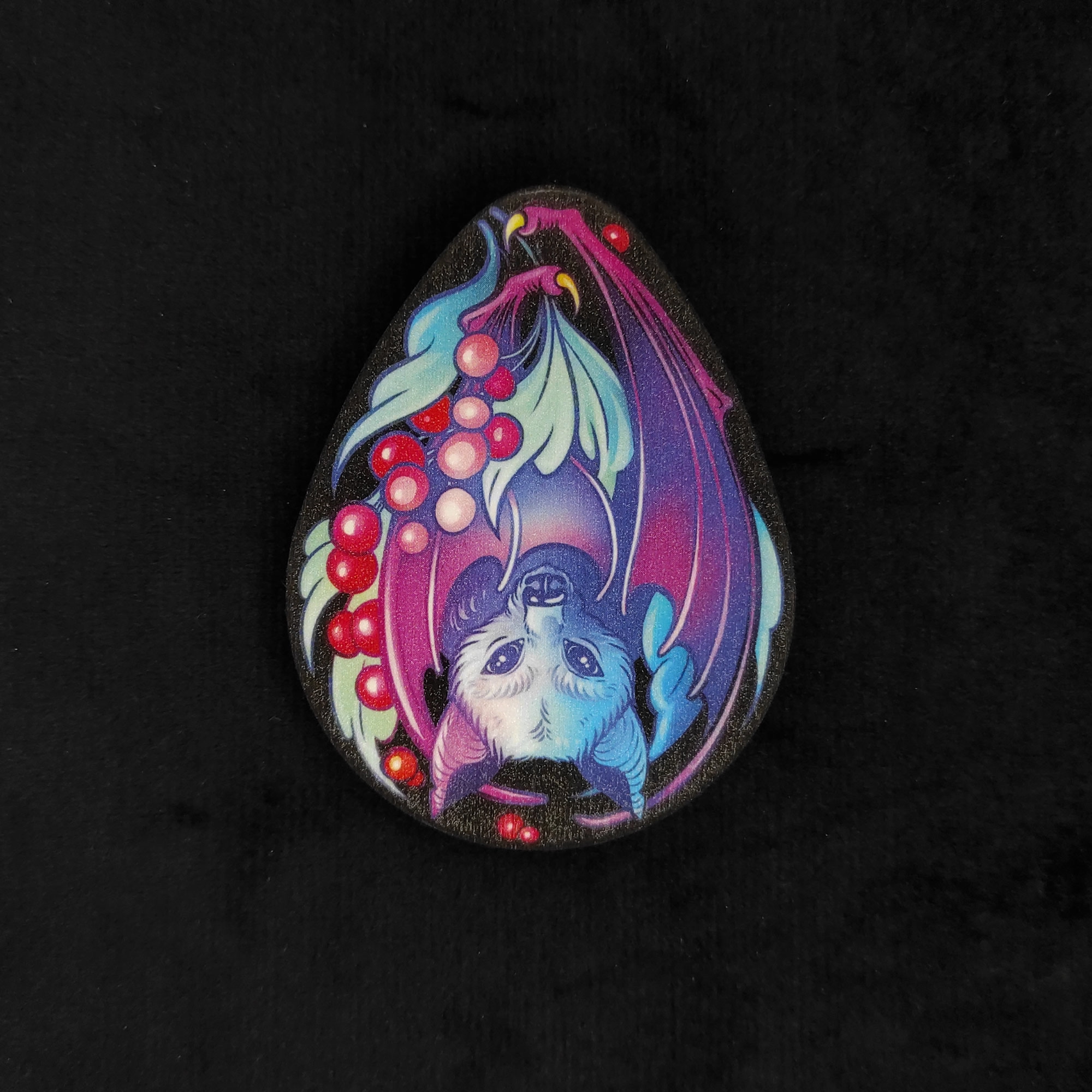 Значок-капля Летучая мышь