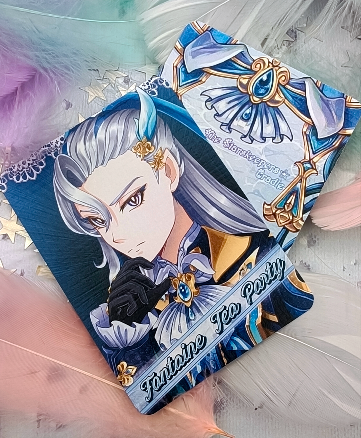 Карточка "Чаепитие" Невиллет (лен)