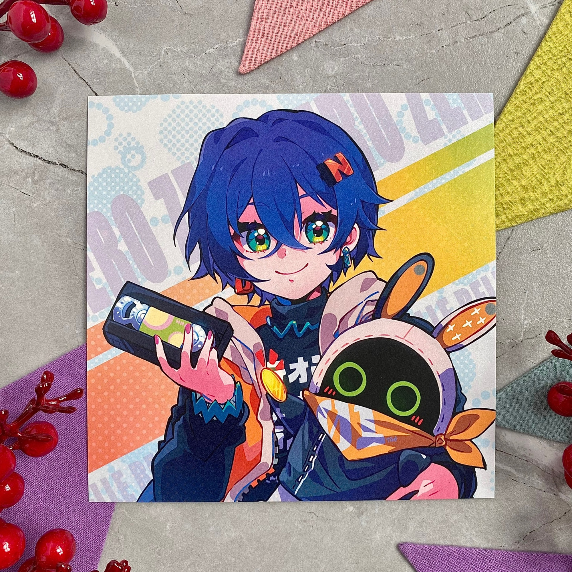 Открытка 14х14 Белль