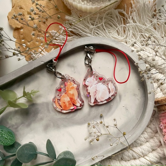 Парный брелок "Cats & love"