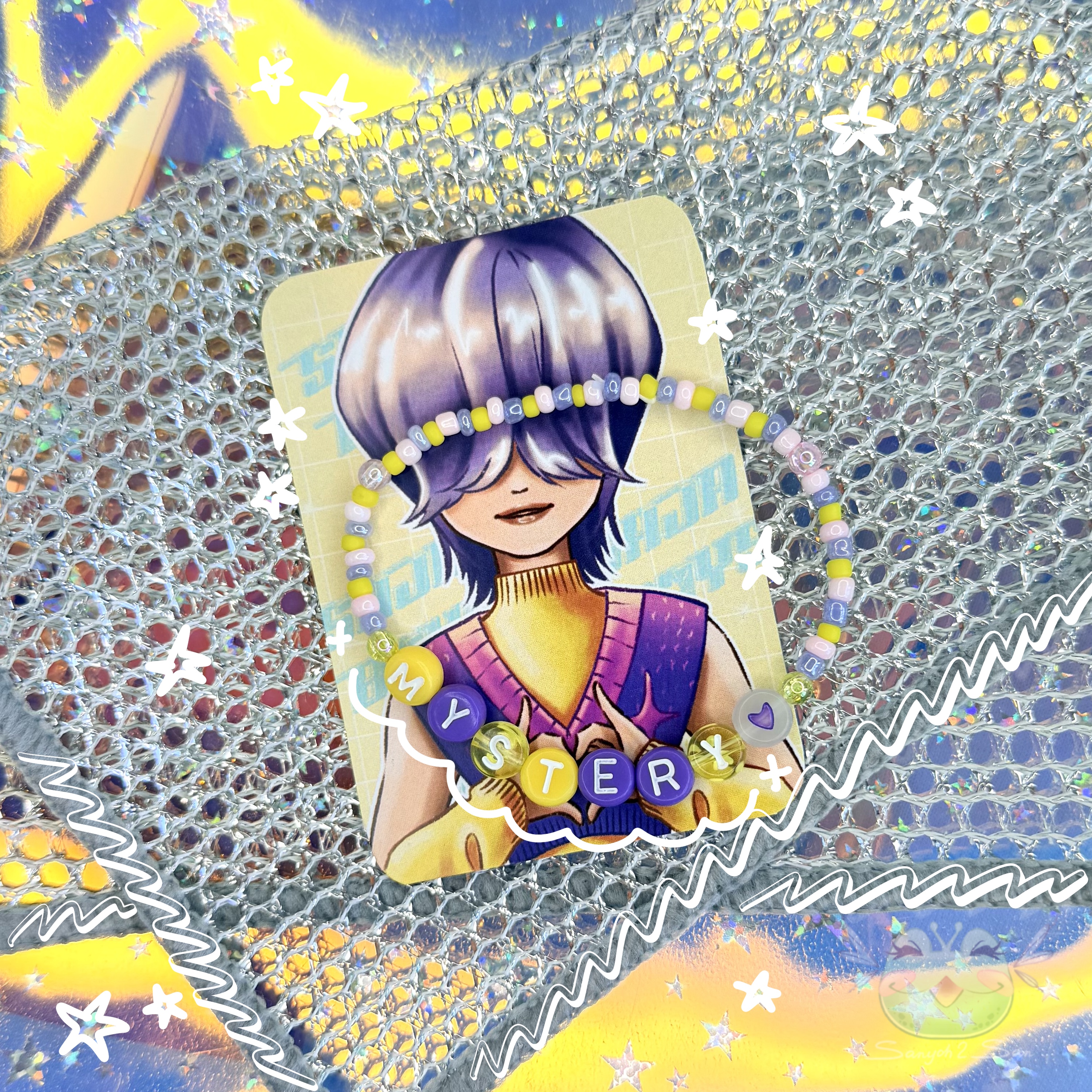 Браслет на резин., KPOP D.H., MYSTERY