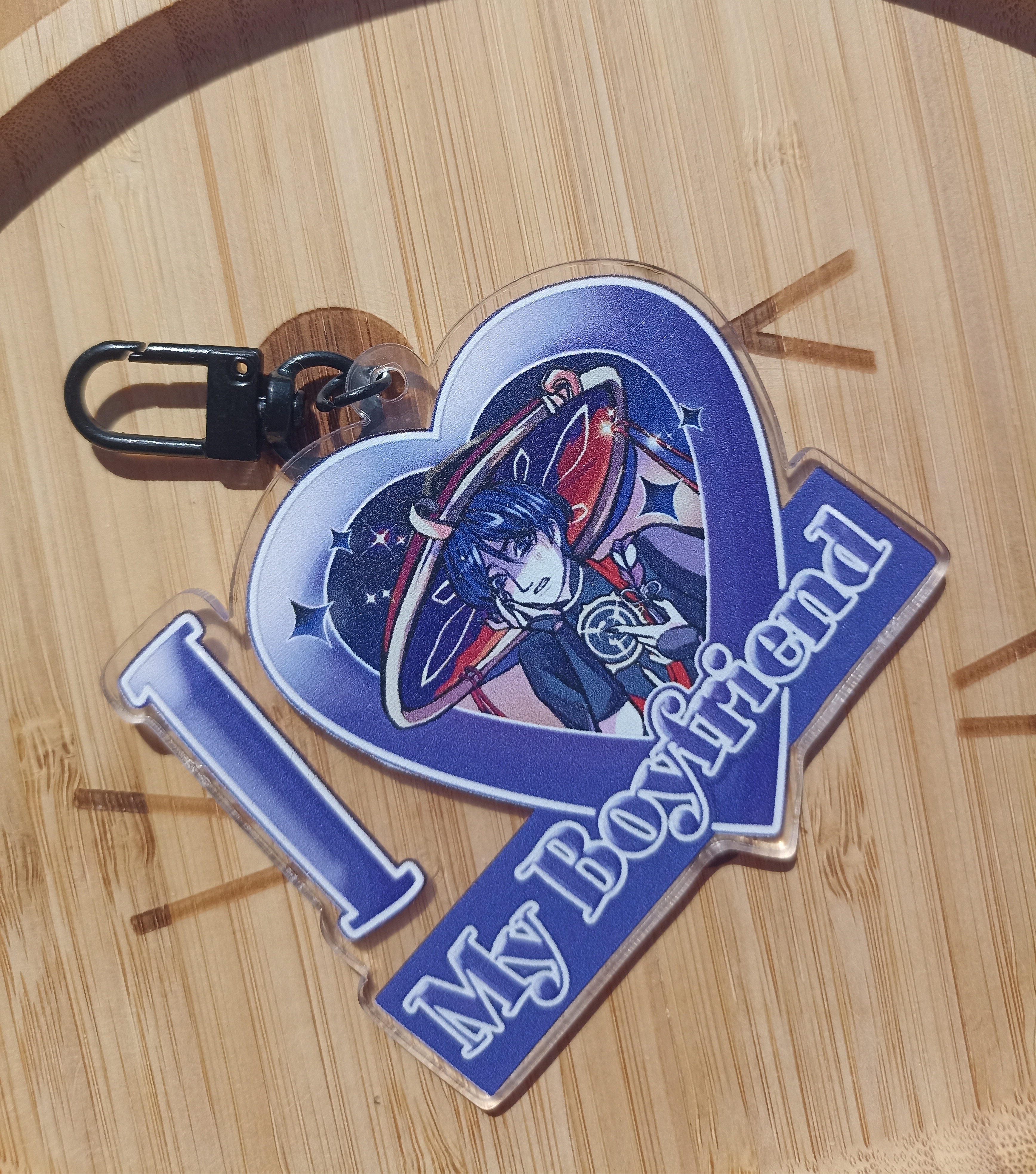 Брелок скара сердечко 8 см