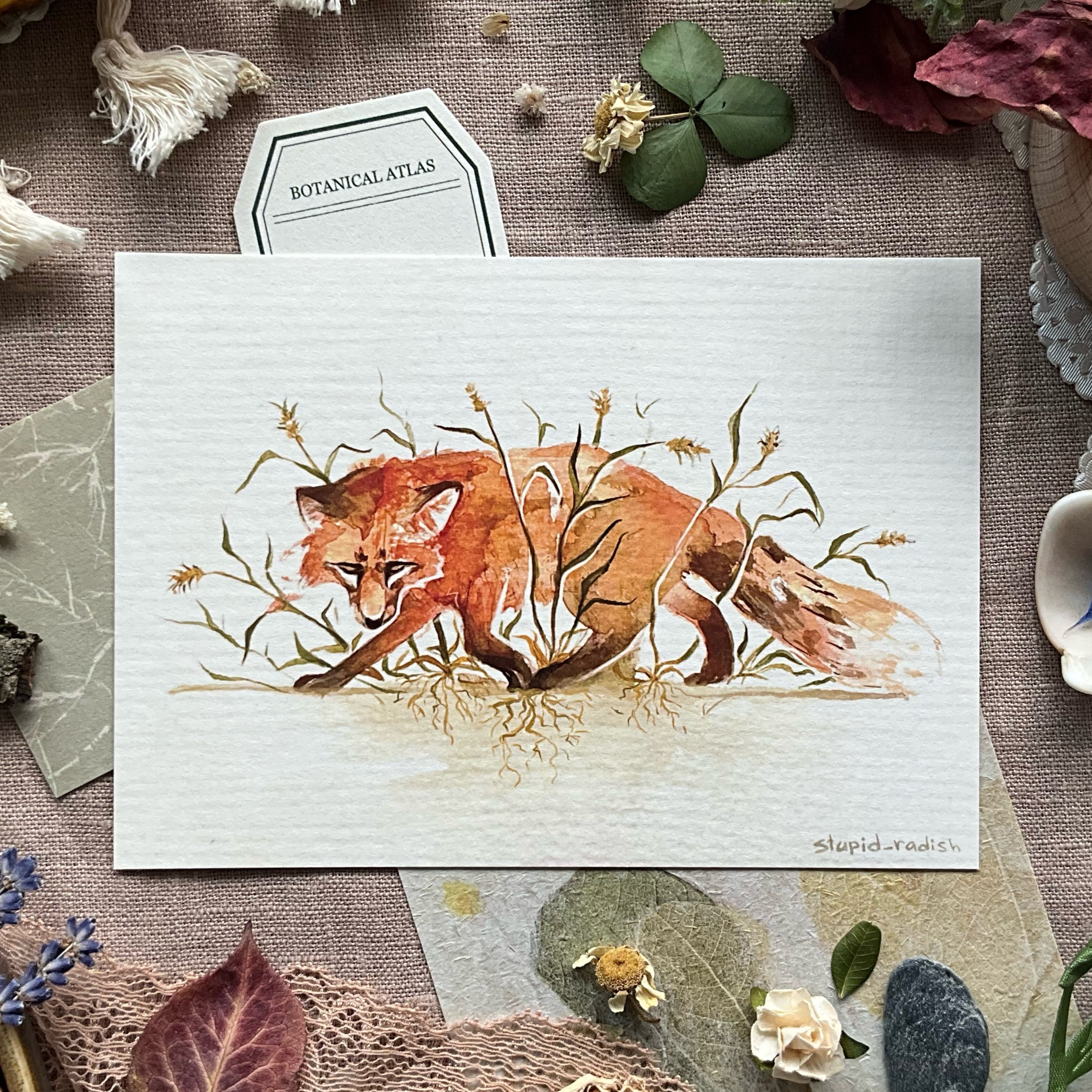 Открытка "Лиса"