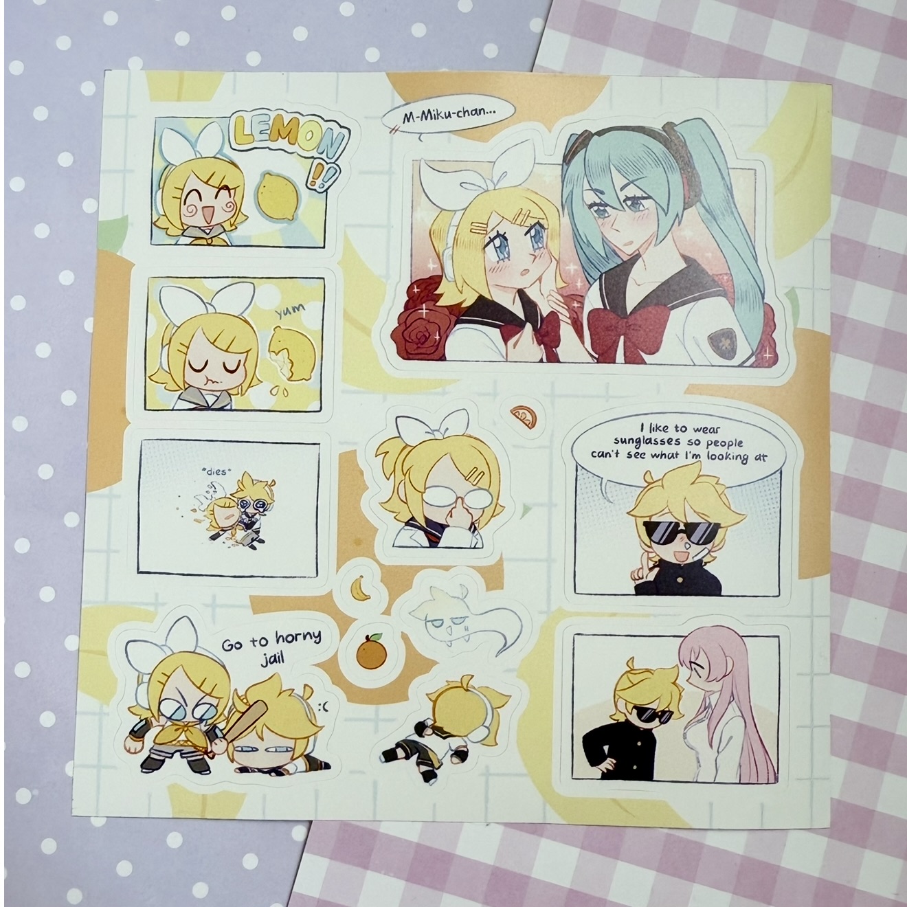 Стикеры Лен и Рин