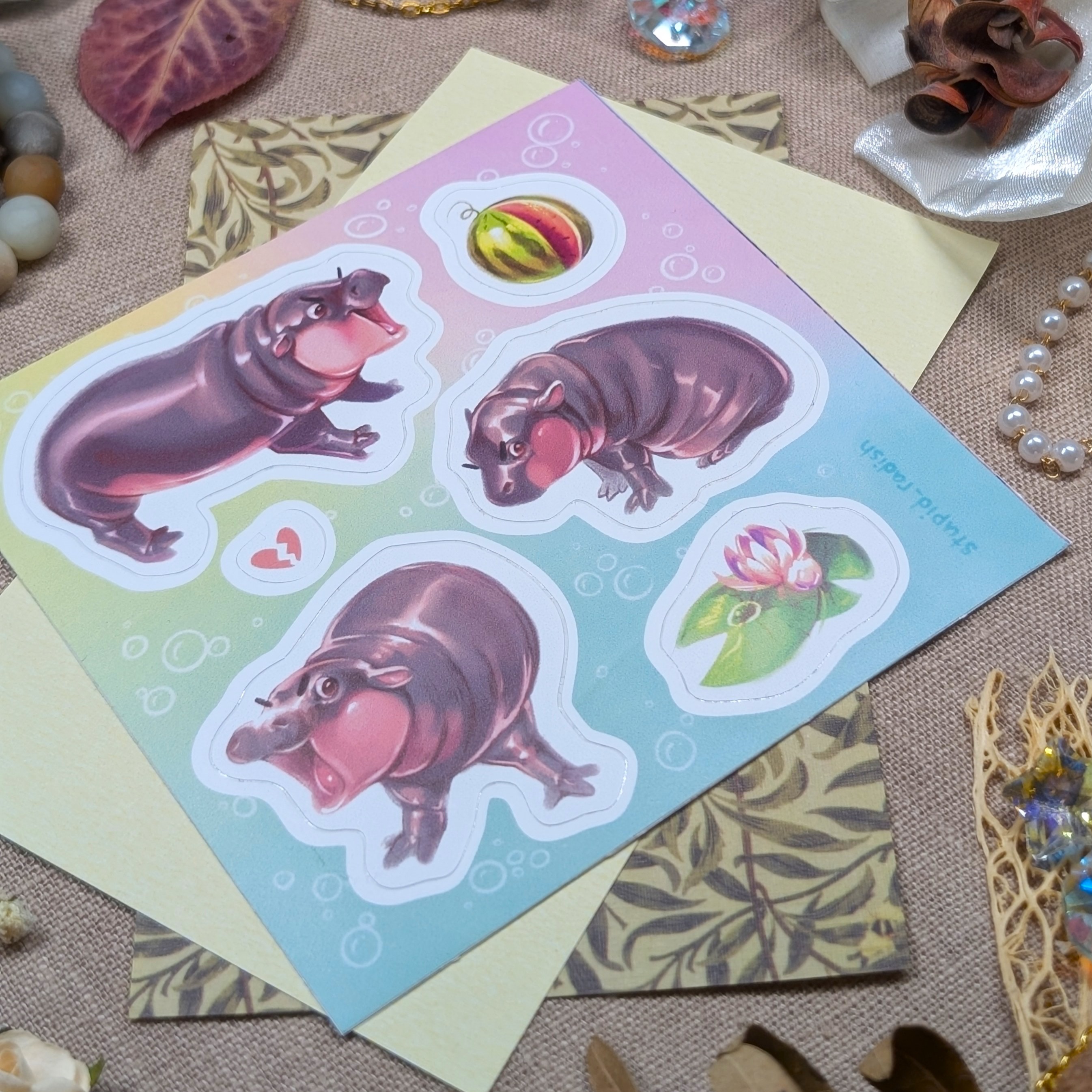 Стикерпак "Бегемотик"