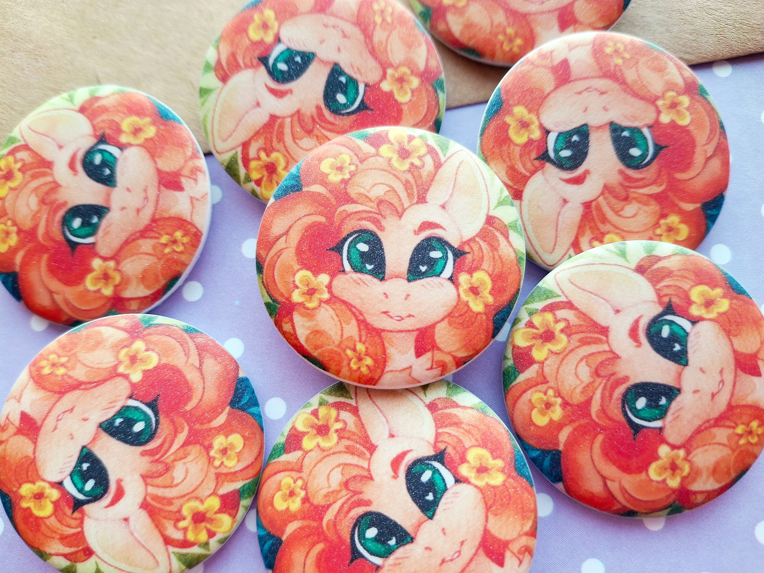 Значок Пеа Баттер акварельный