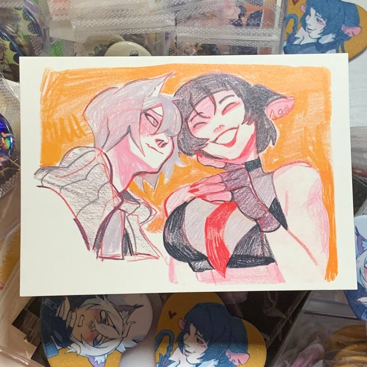 Принт А6 Джейн и Сет улыбки