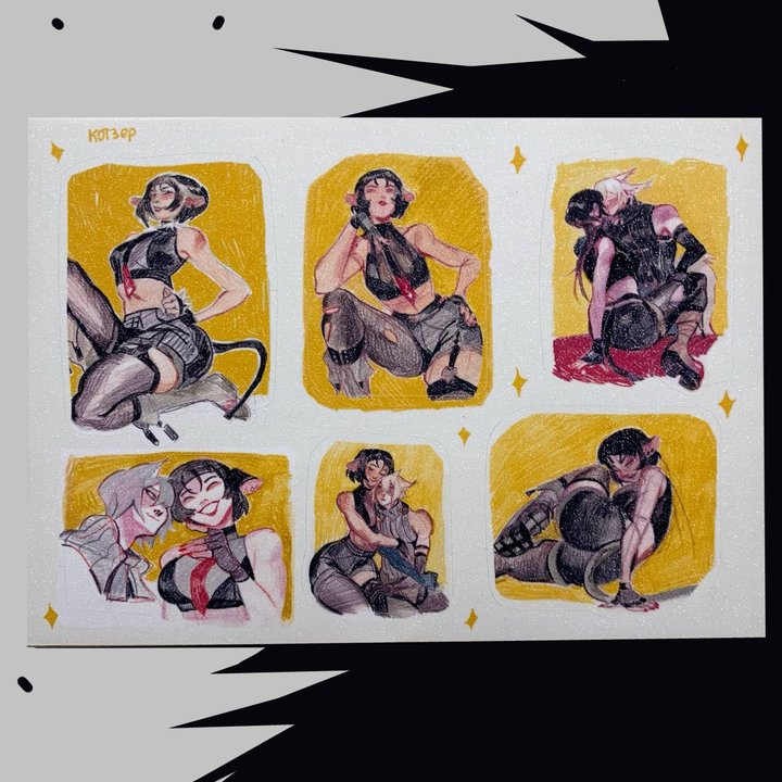 Стикерпак сахар Джейн и Сет