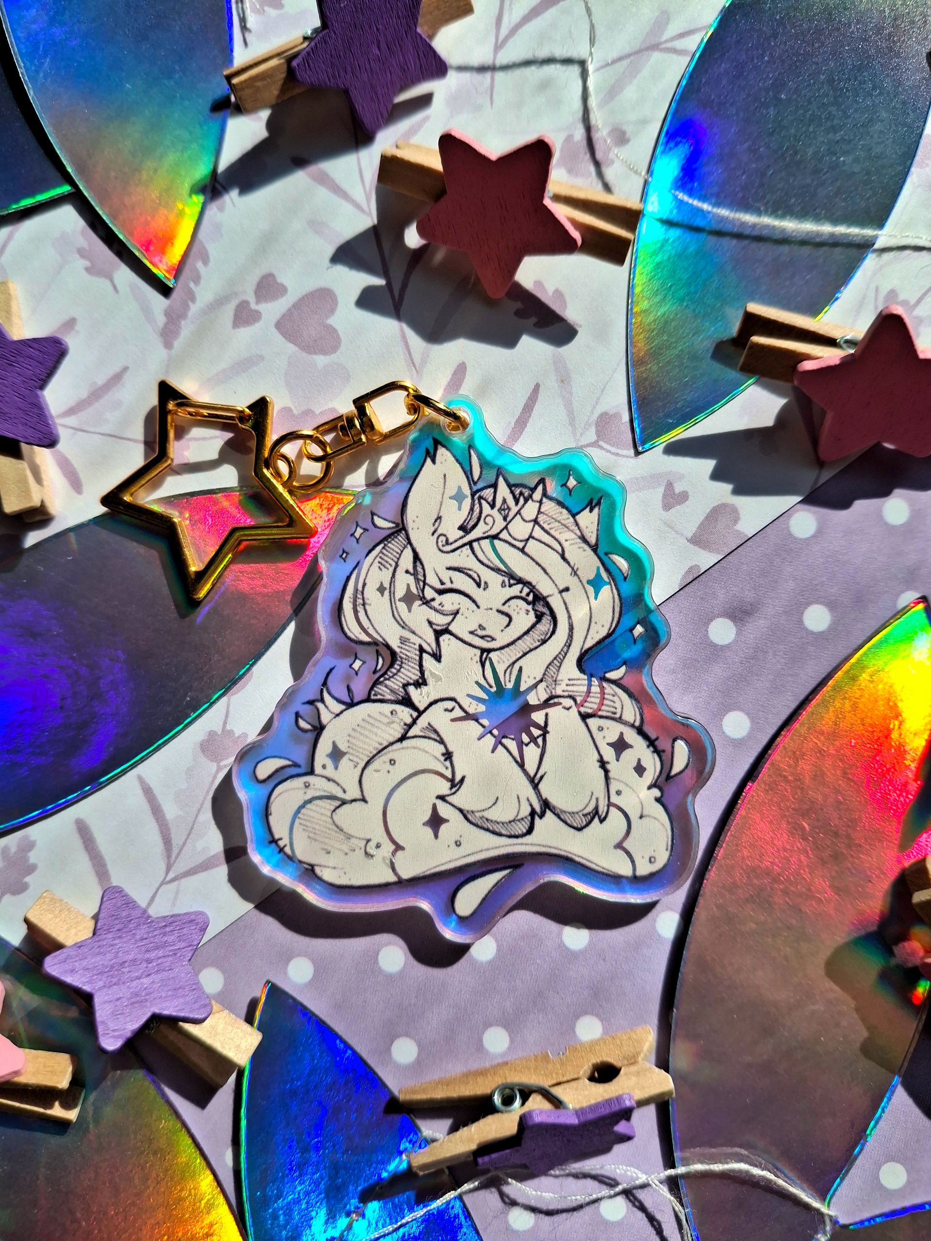 Брелок жемчужный Селестия на облаке