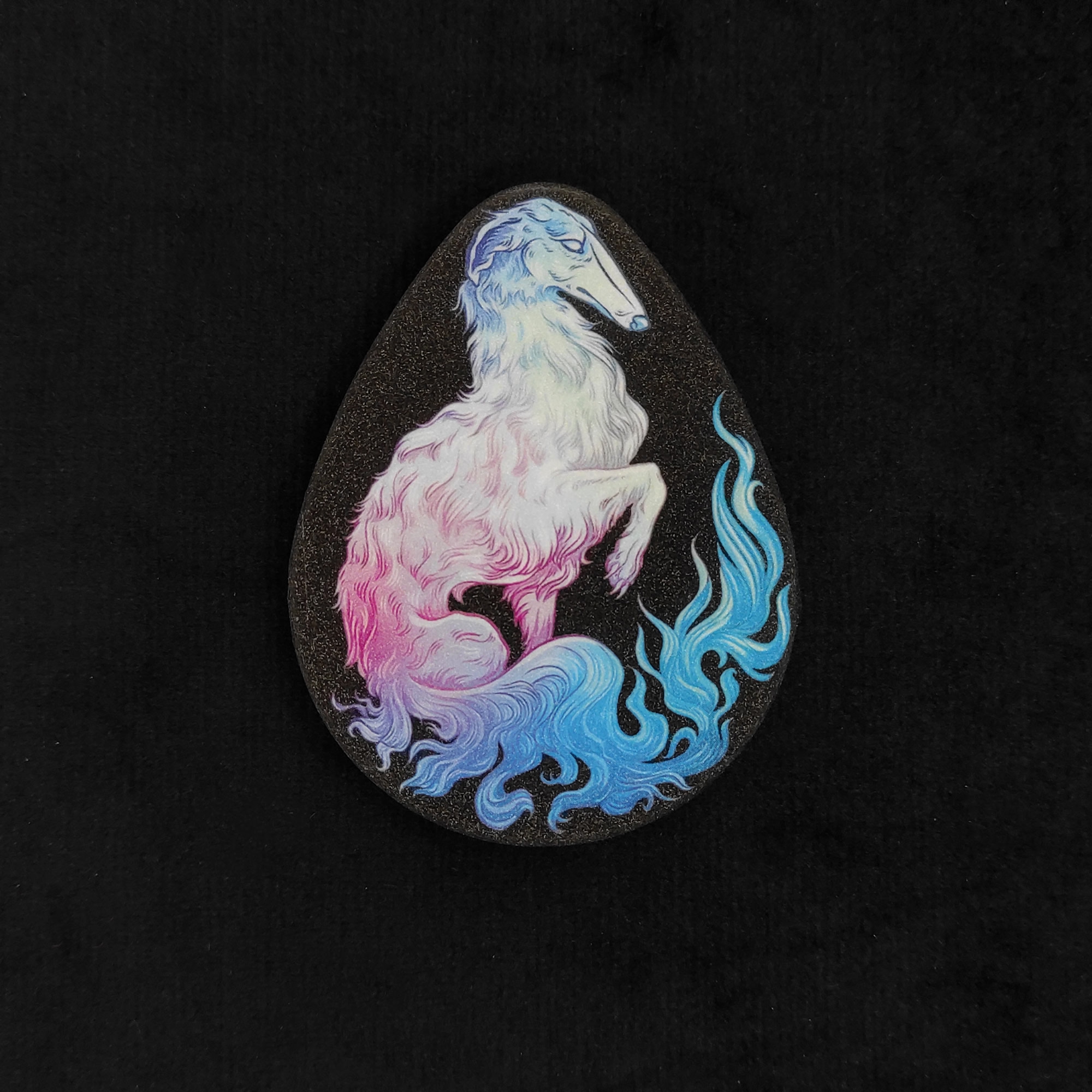 Значок-капля Борзая