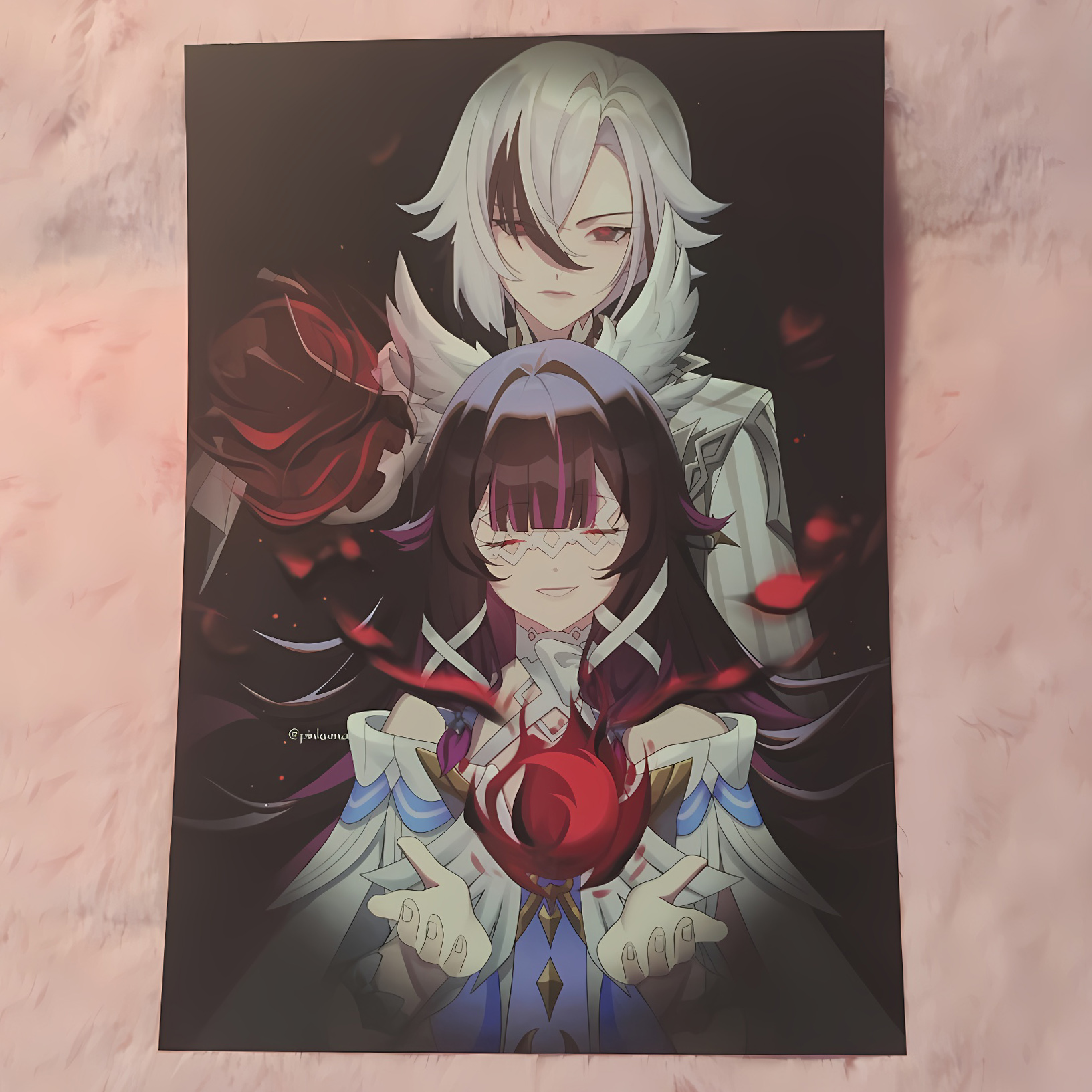 Открытка А5 "Арлекино и Коломбина"