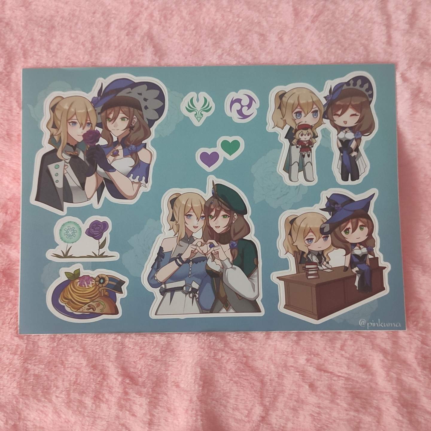 Стикерпак А5 "Джин и Лиза"