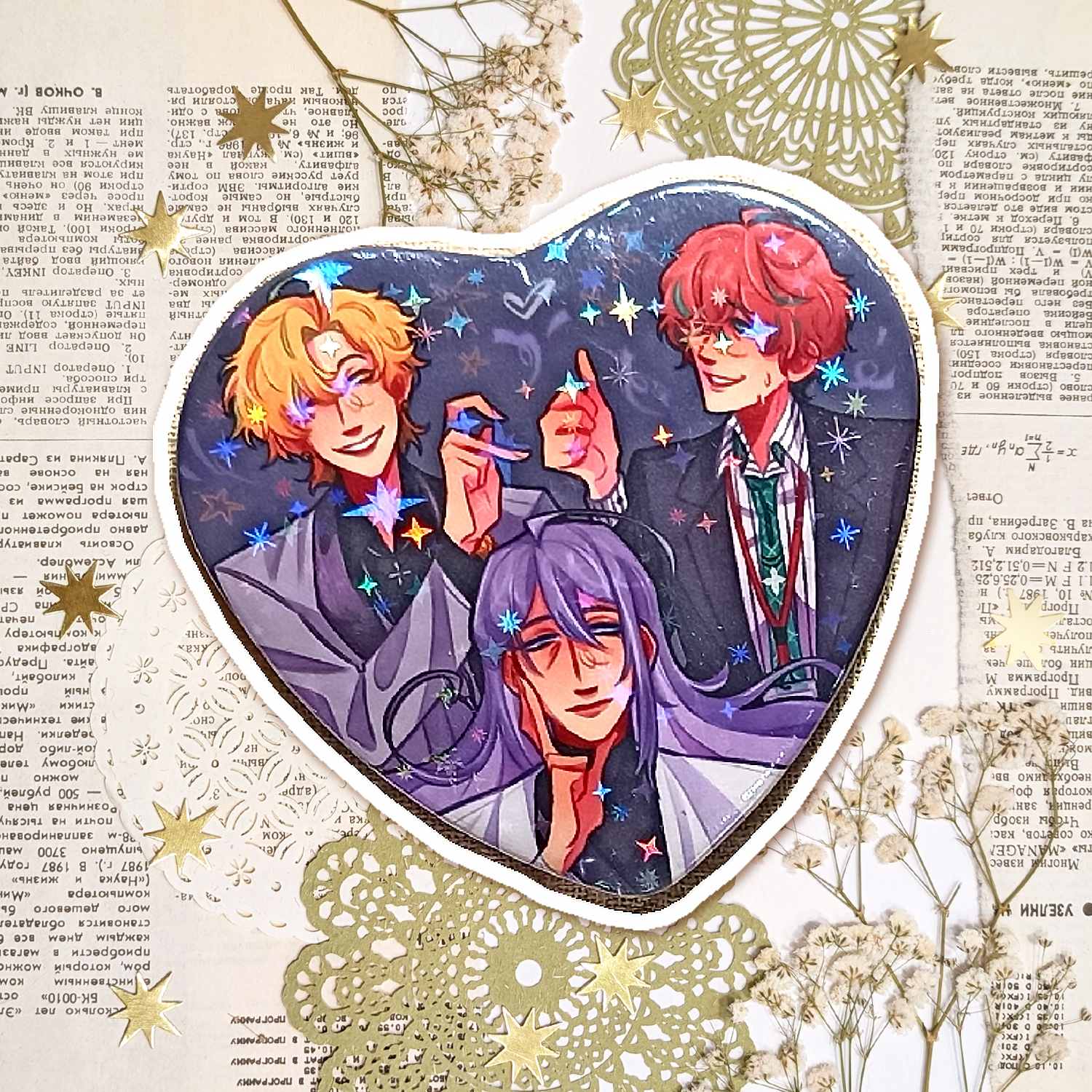 Значок-сердце "Гипмик M"