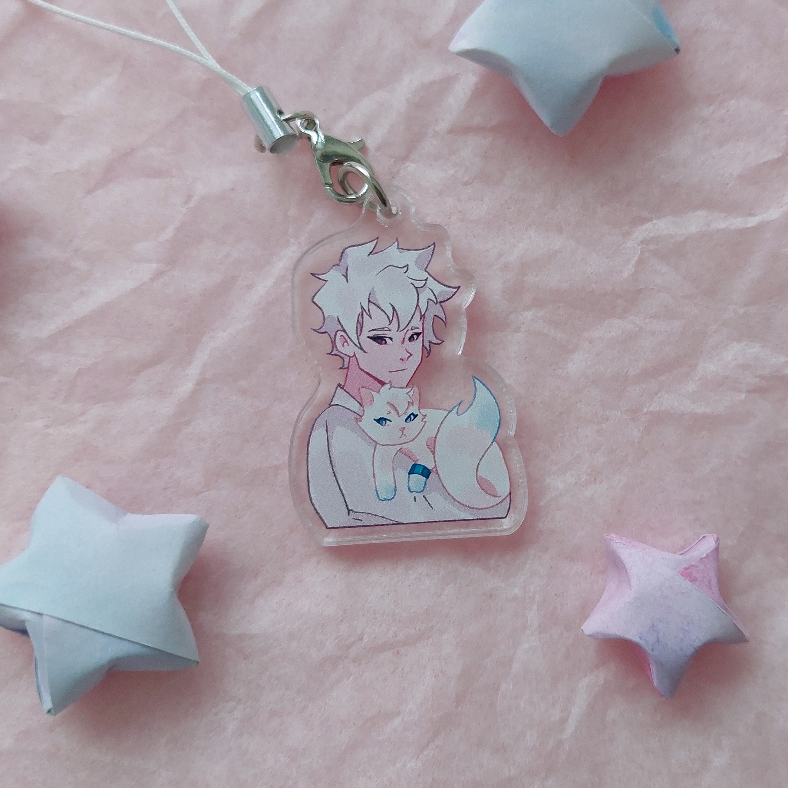 Брелок Лу Гуан с котом