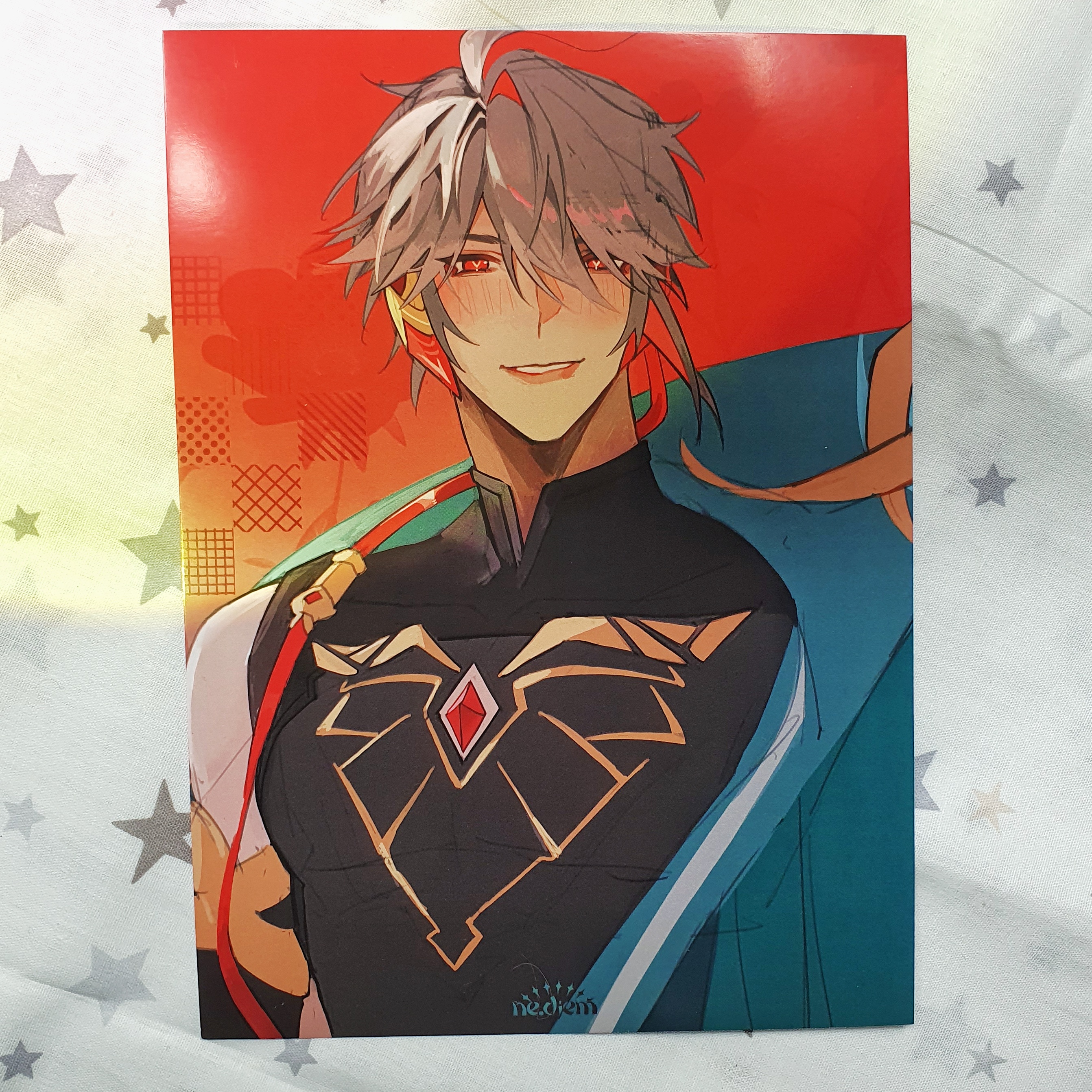 Принт большой, Альхайтам на красном