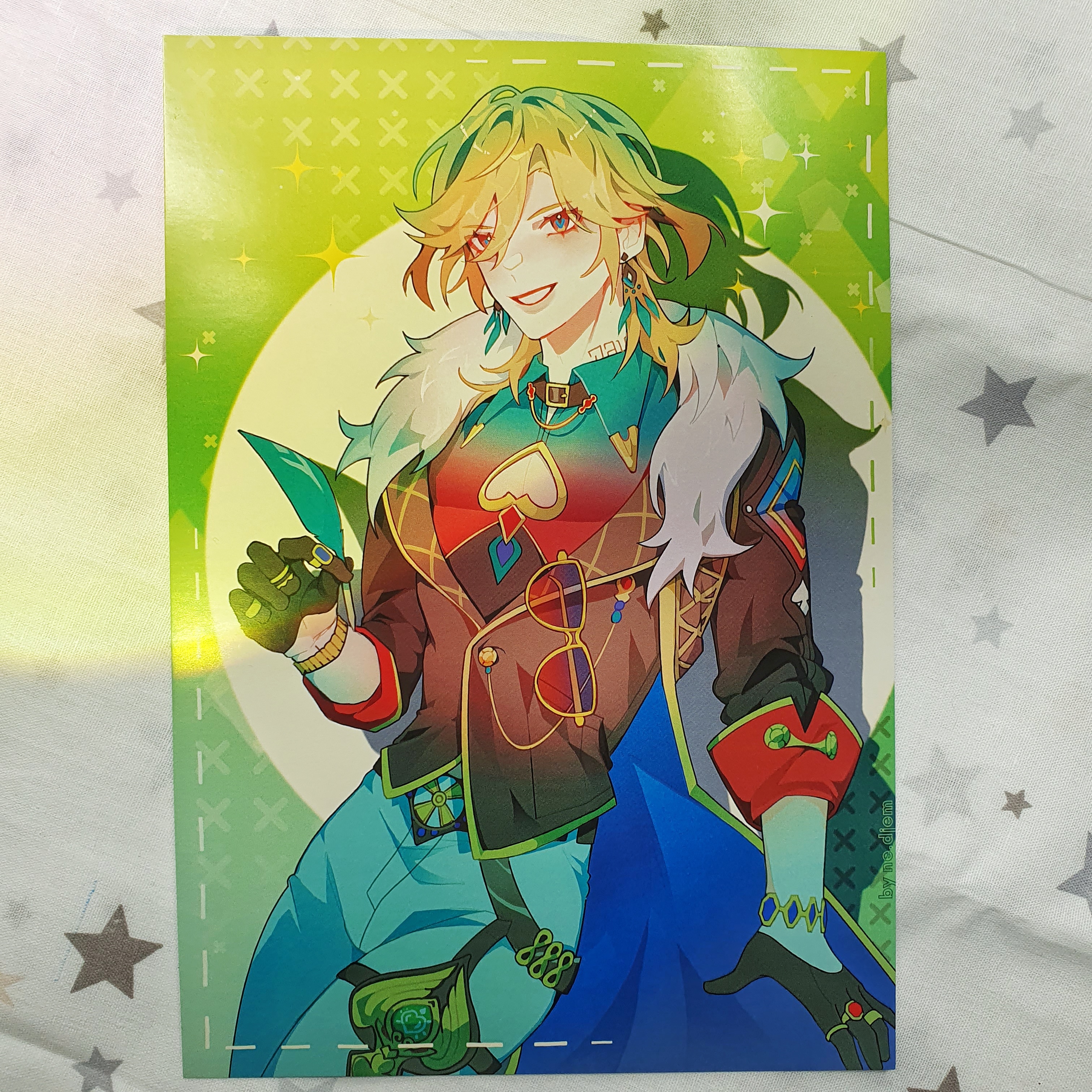 Принт большой, Кавех в костюме Авантюрина