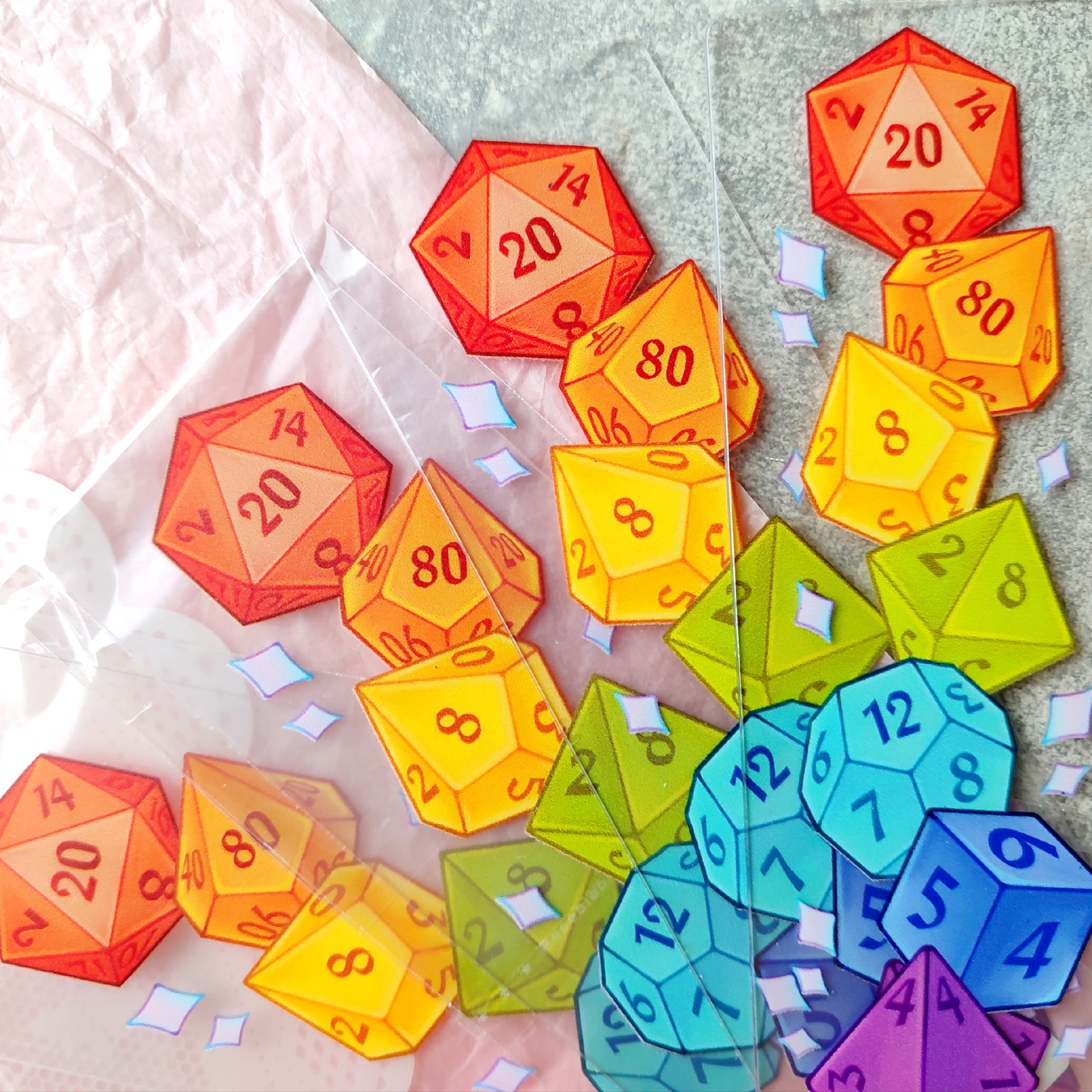 Закладка пластиковая "Дайсы"