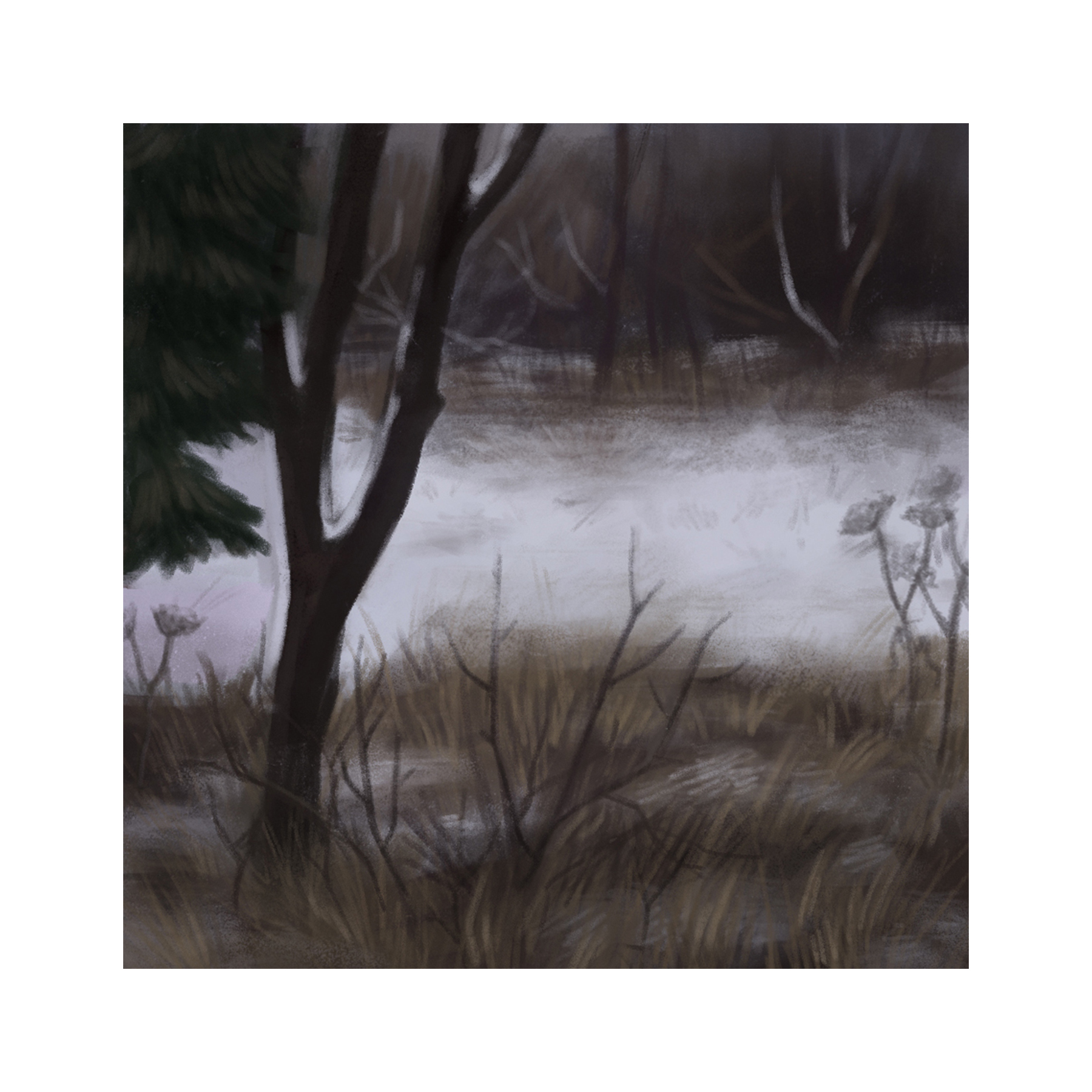 Открытка Глушь 10х10