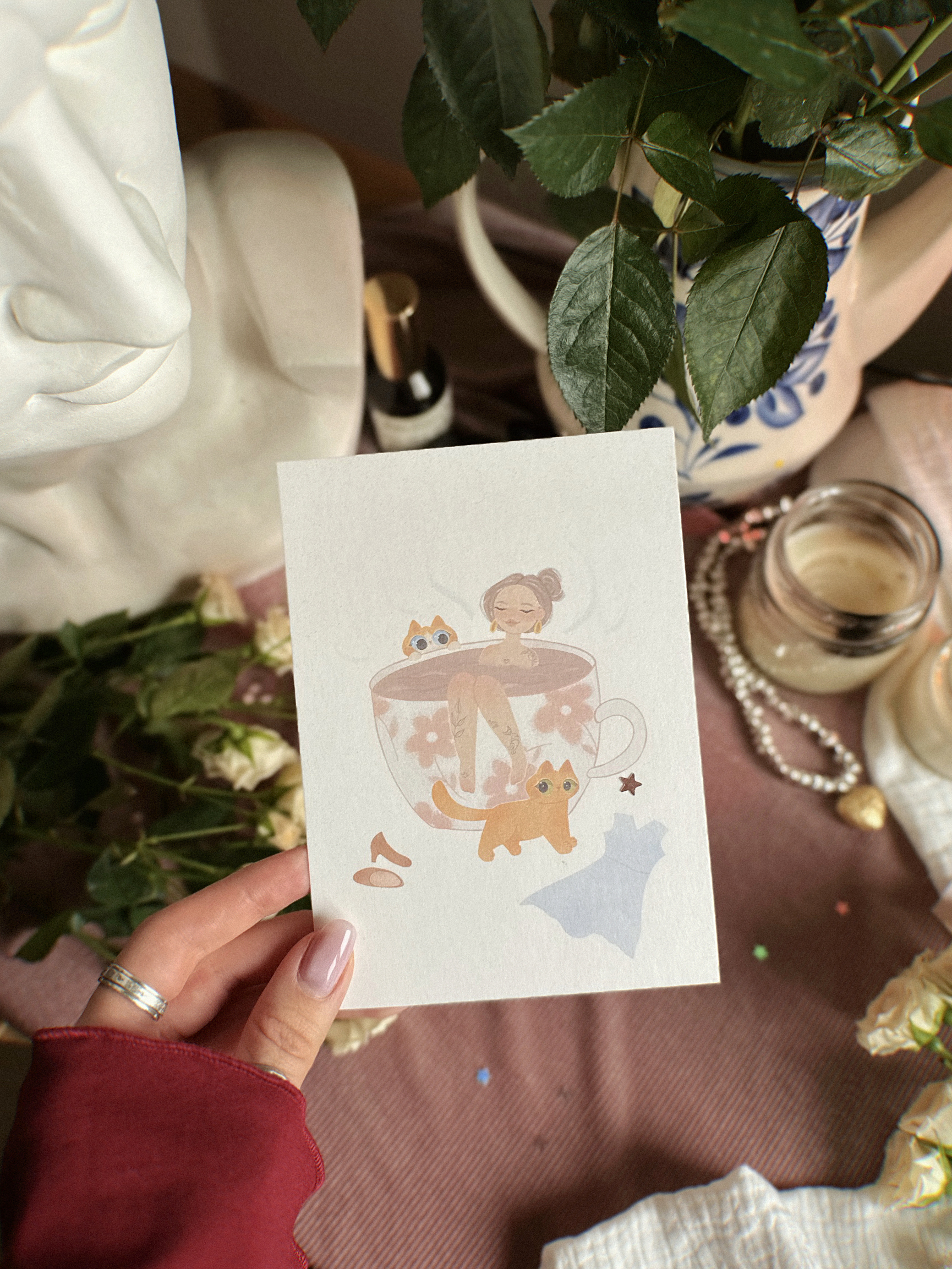 Открытка "Кружечка кофе"