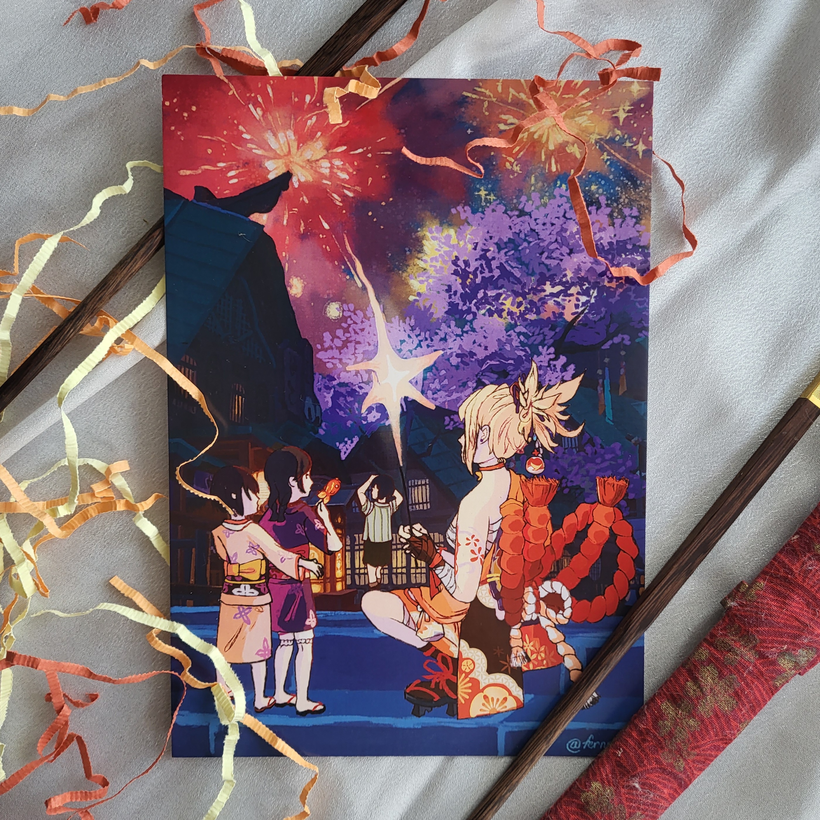 Открытка А5 с лаком «Ёимия»