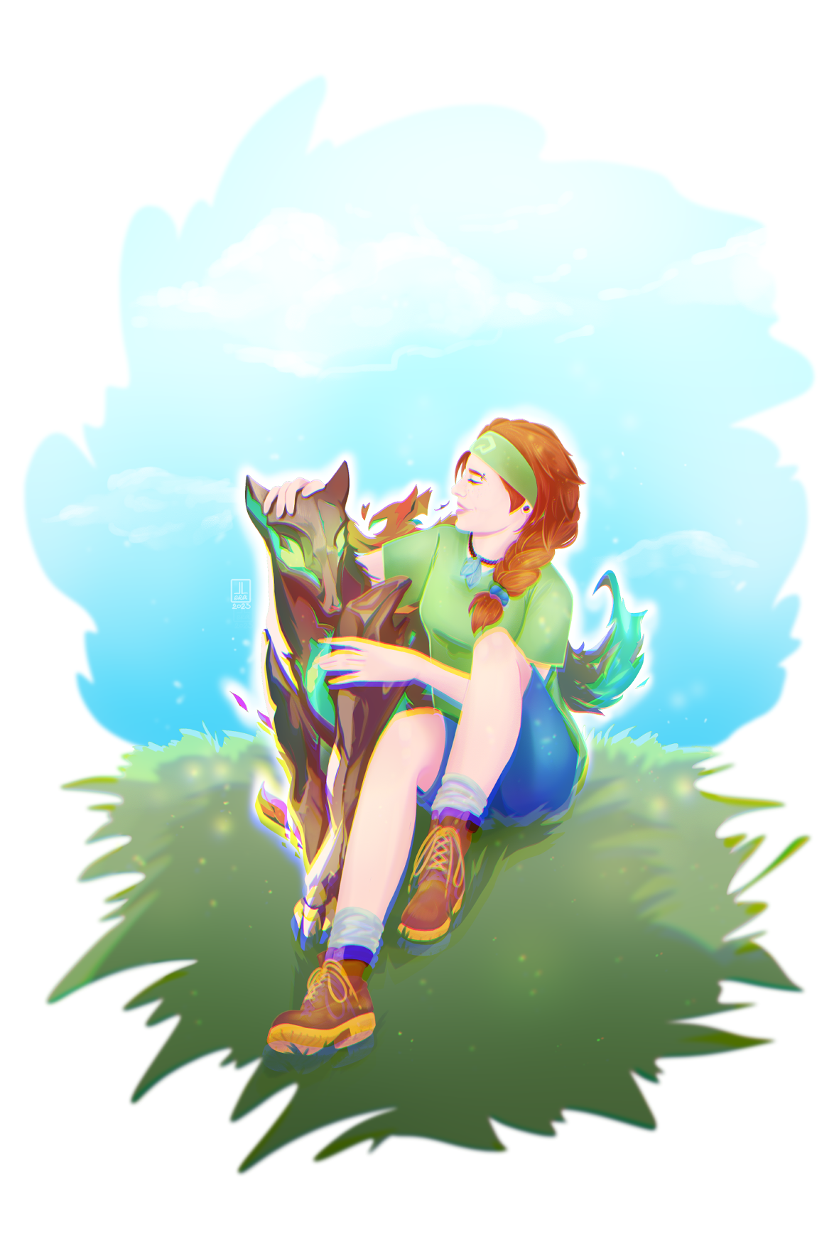 Принт Valorant (Скай на лугу)