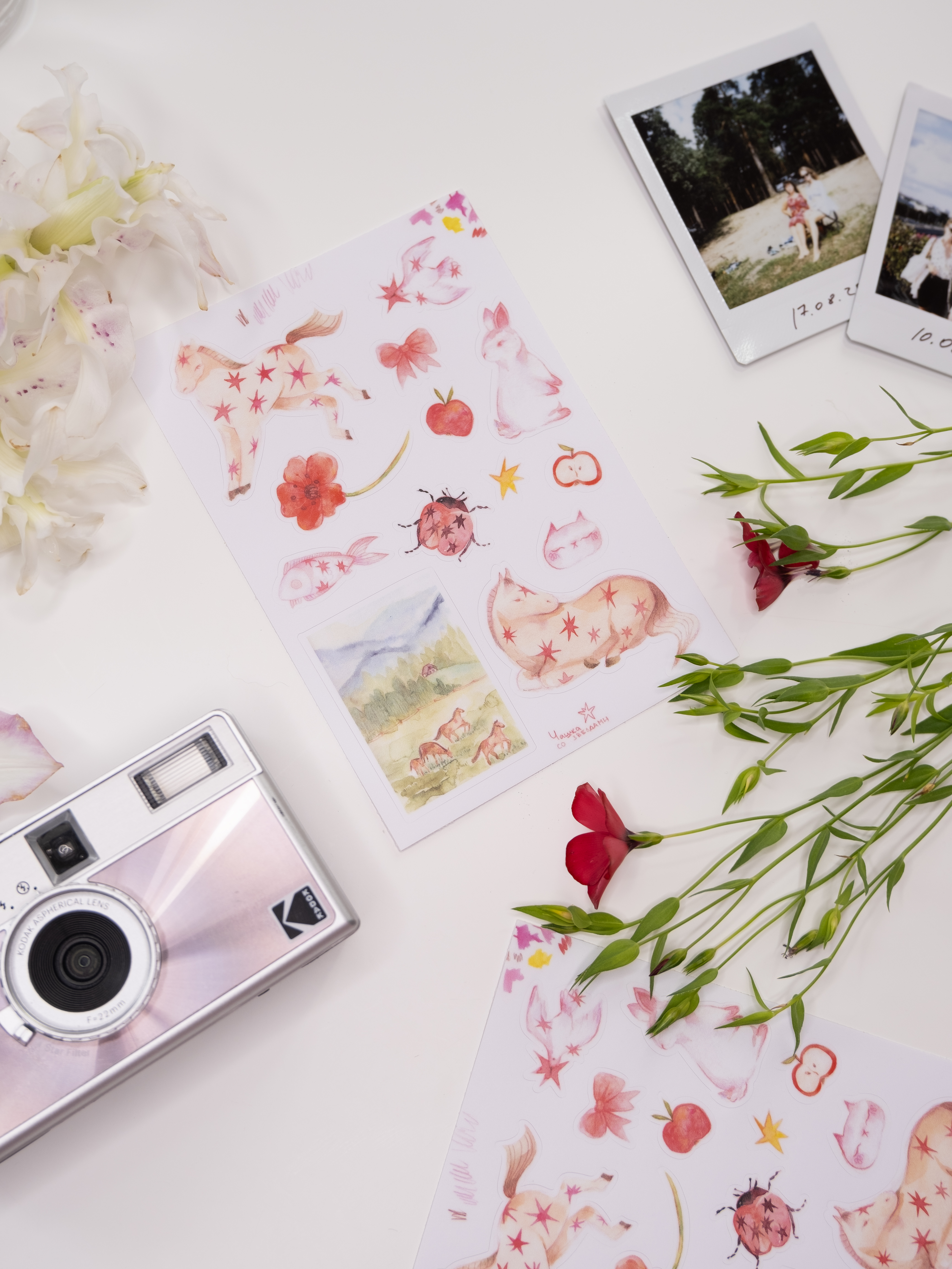 Стикерпак а6 Лошадки