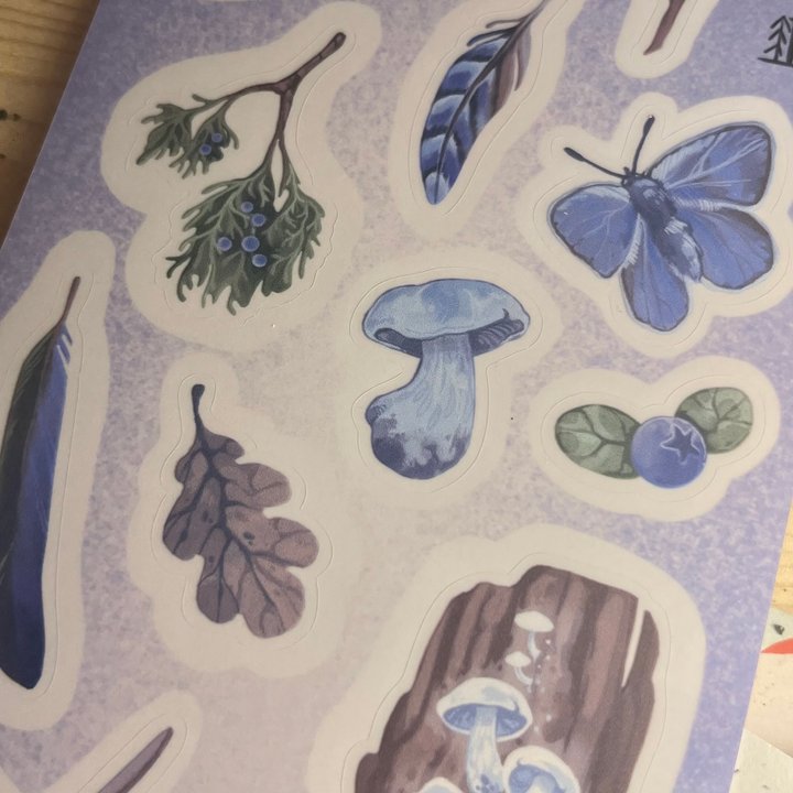 стикерпак лесной синий
