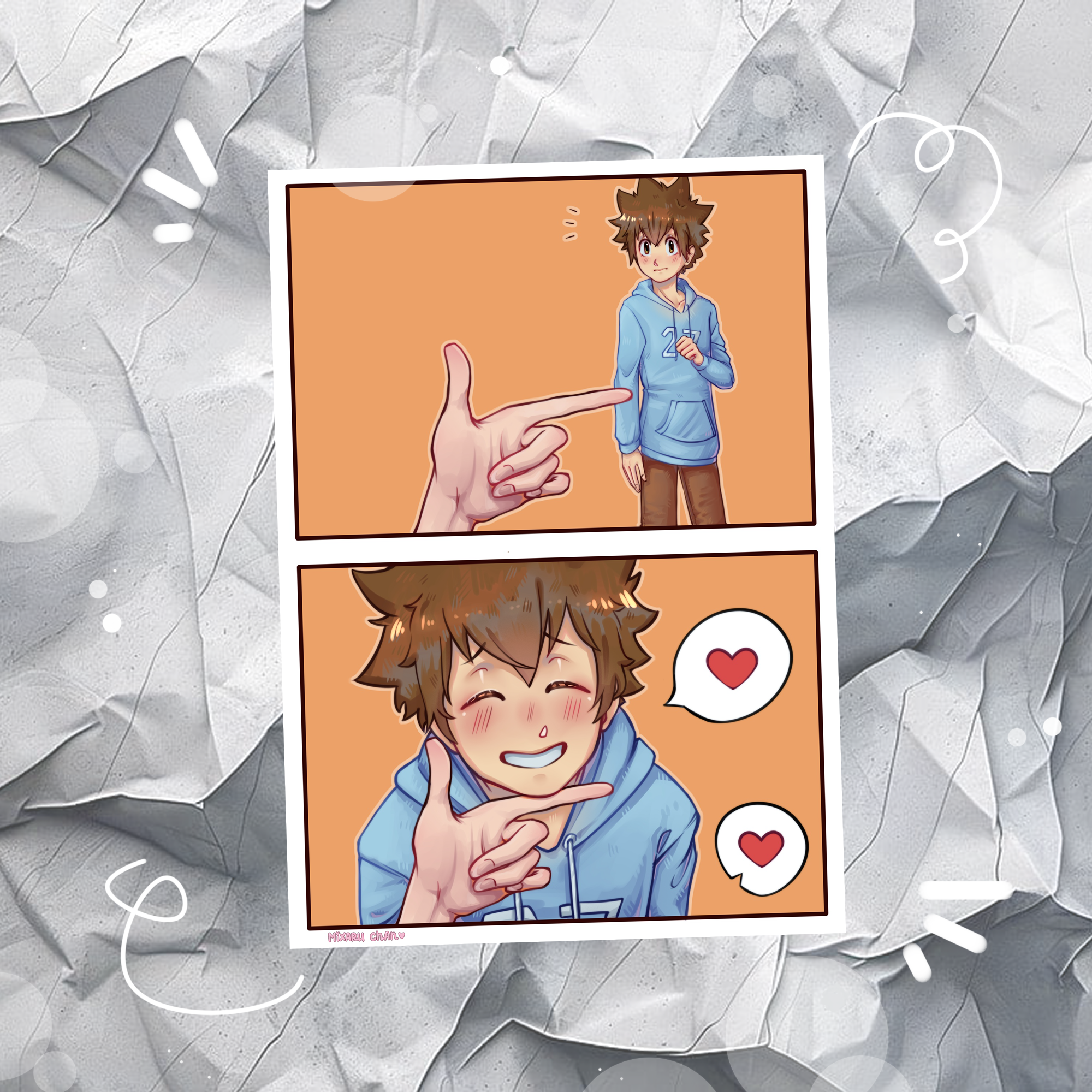 Карточка А7 "Katekyo Hitman Reborn! Тсуна"