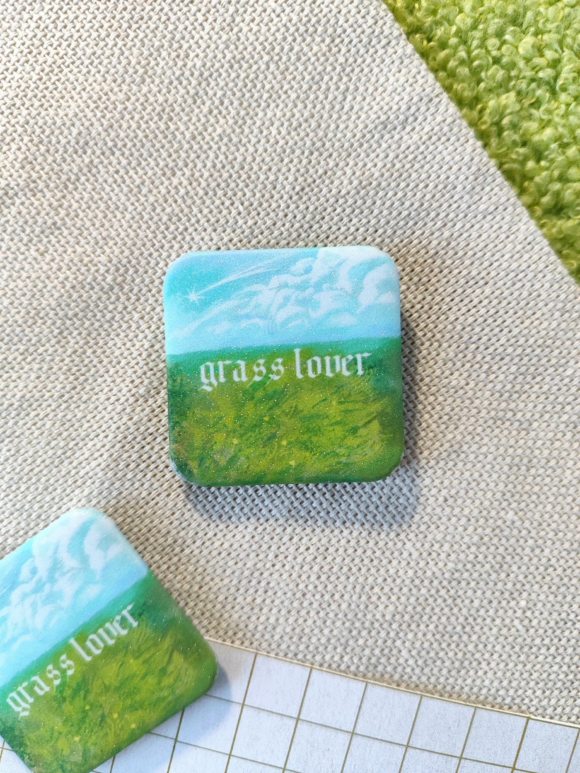 Значок квадрат трава