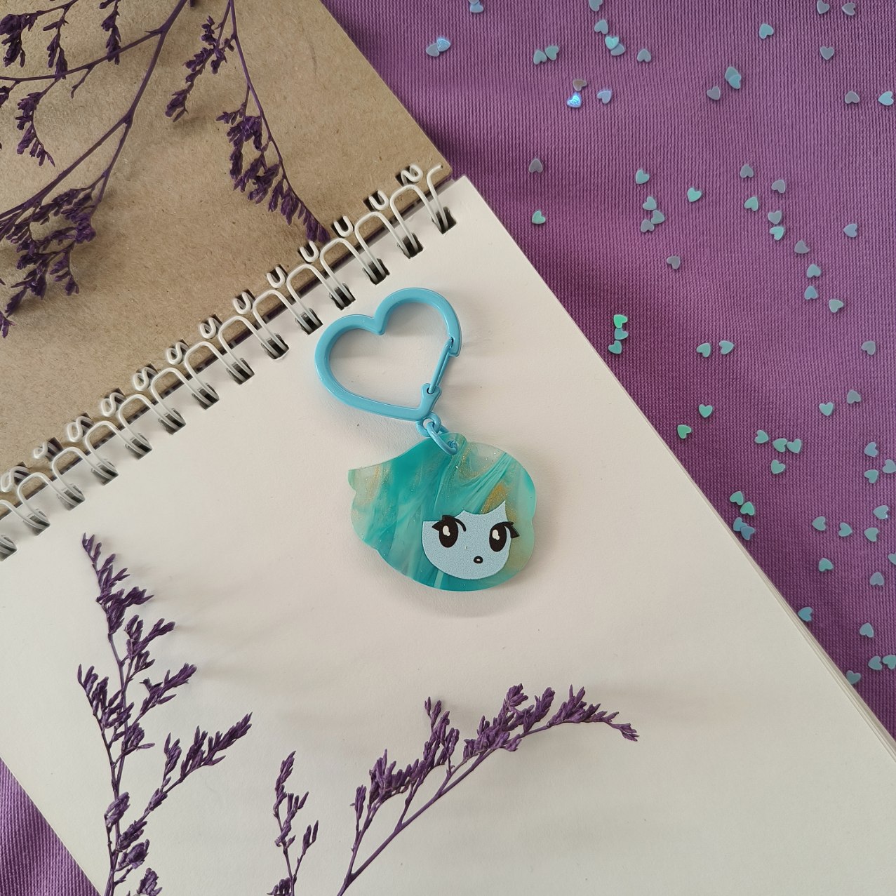 Брелок Ляпис Сердце