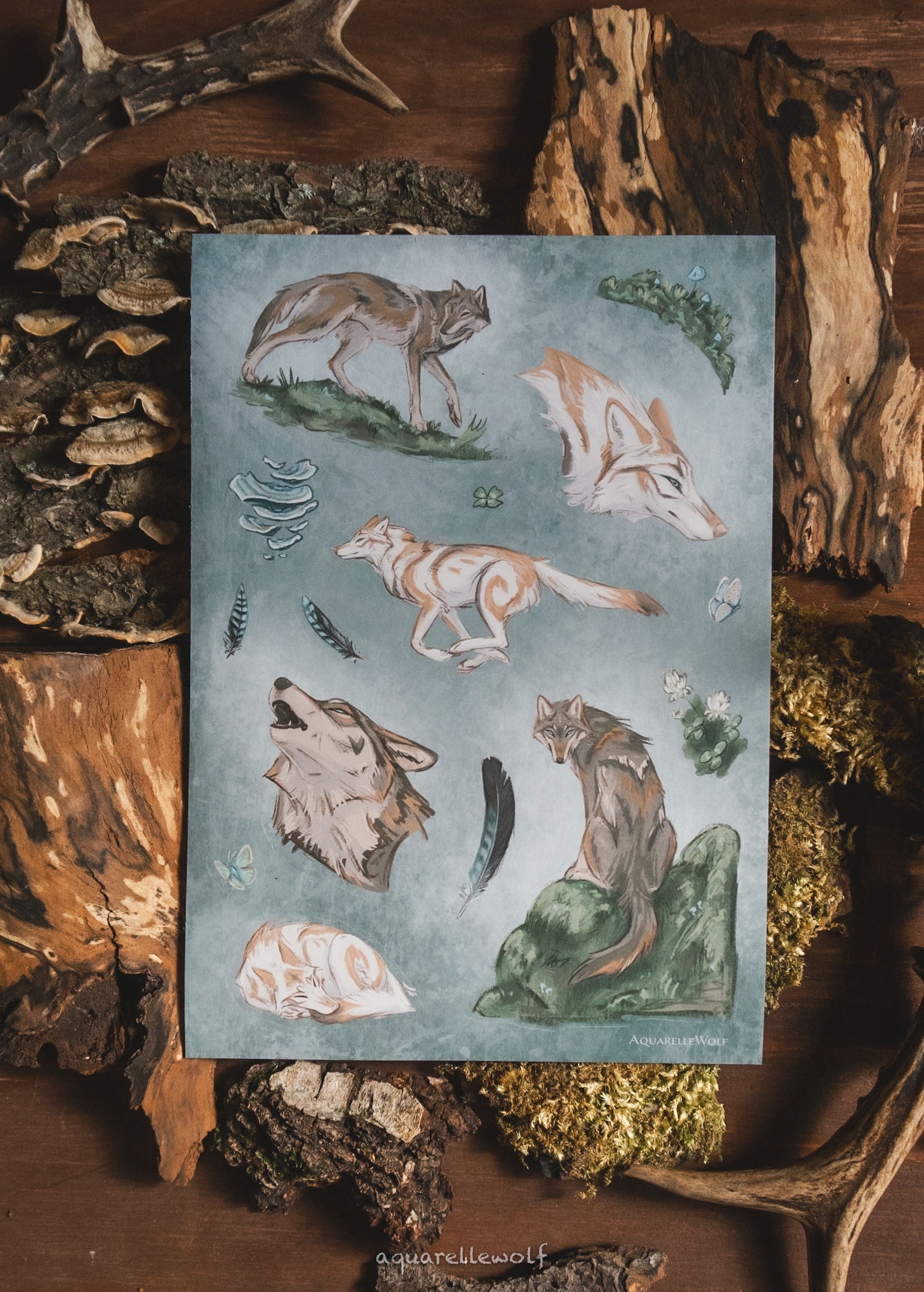 Стикерпак А5 “Стая”