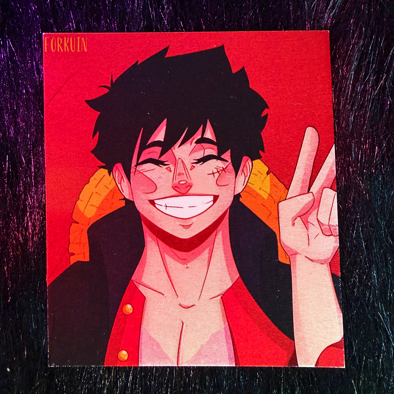 Принт 7*8 "Луффи"