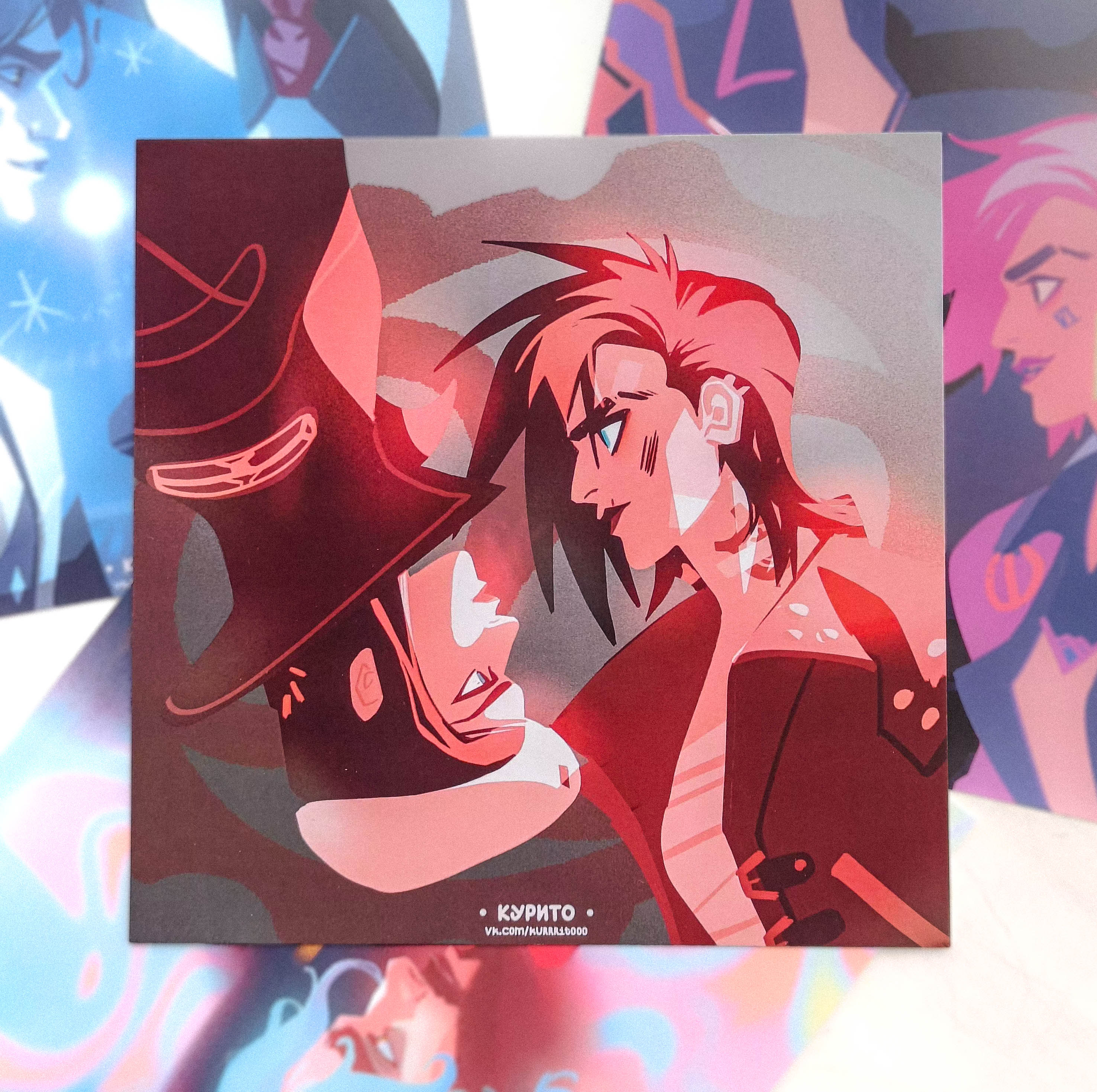 Открытка “Вай и Кейт красные”