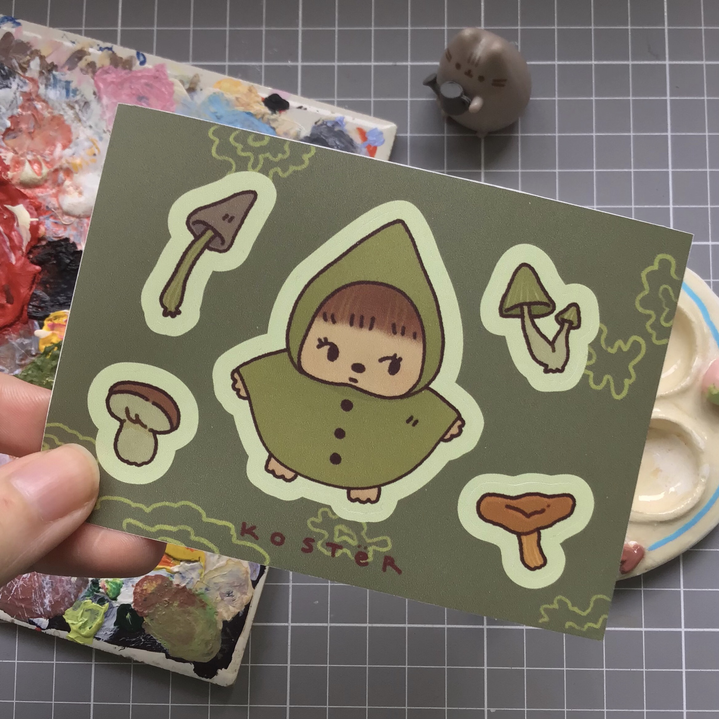 Стикерпак А7 "грибничок"