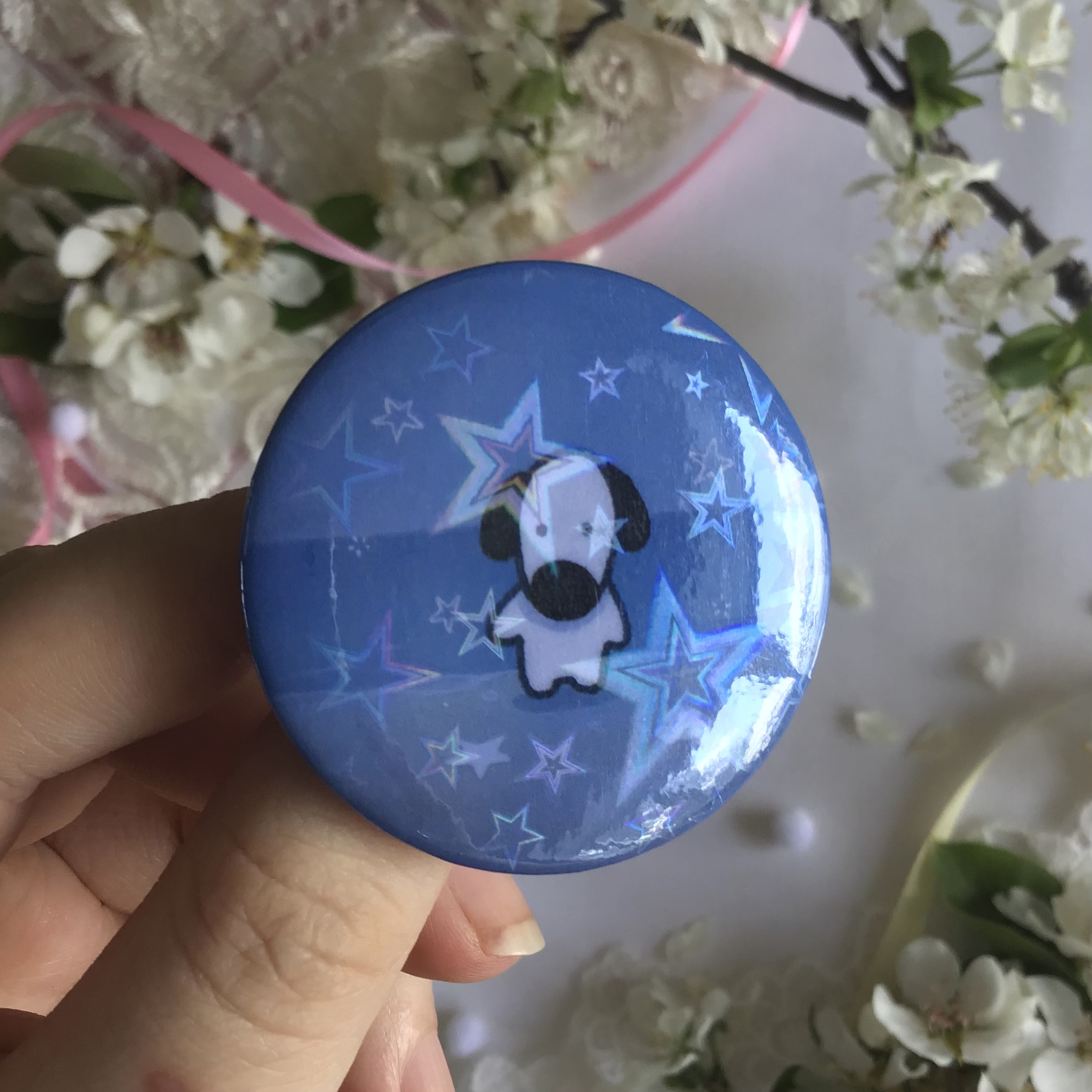 Значок 45мм “Звездный пляж”