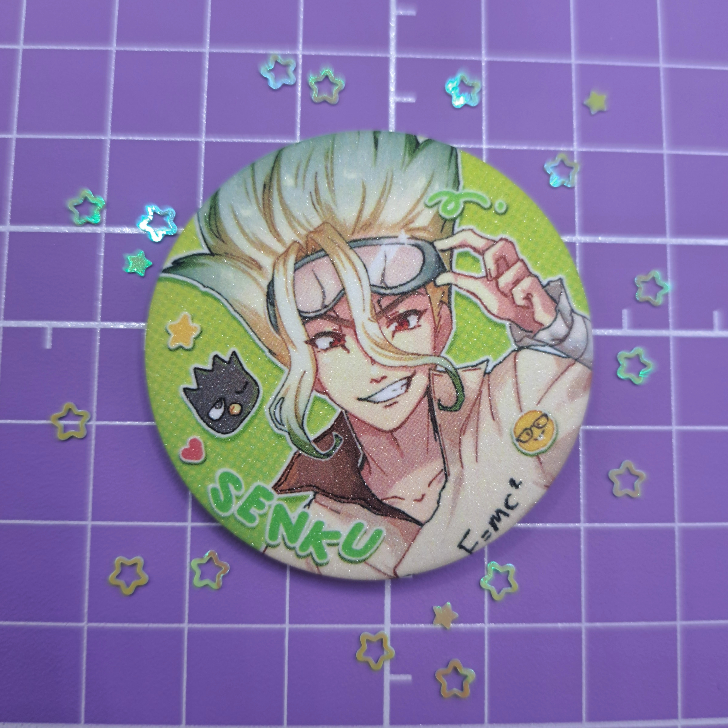 Значок 44 мм Доктор Стоун / Dr. Stone - Сенку