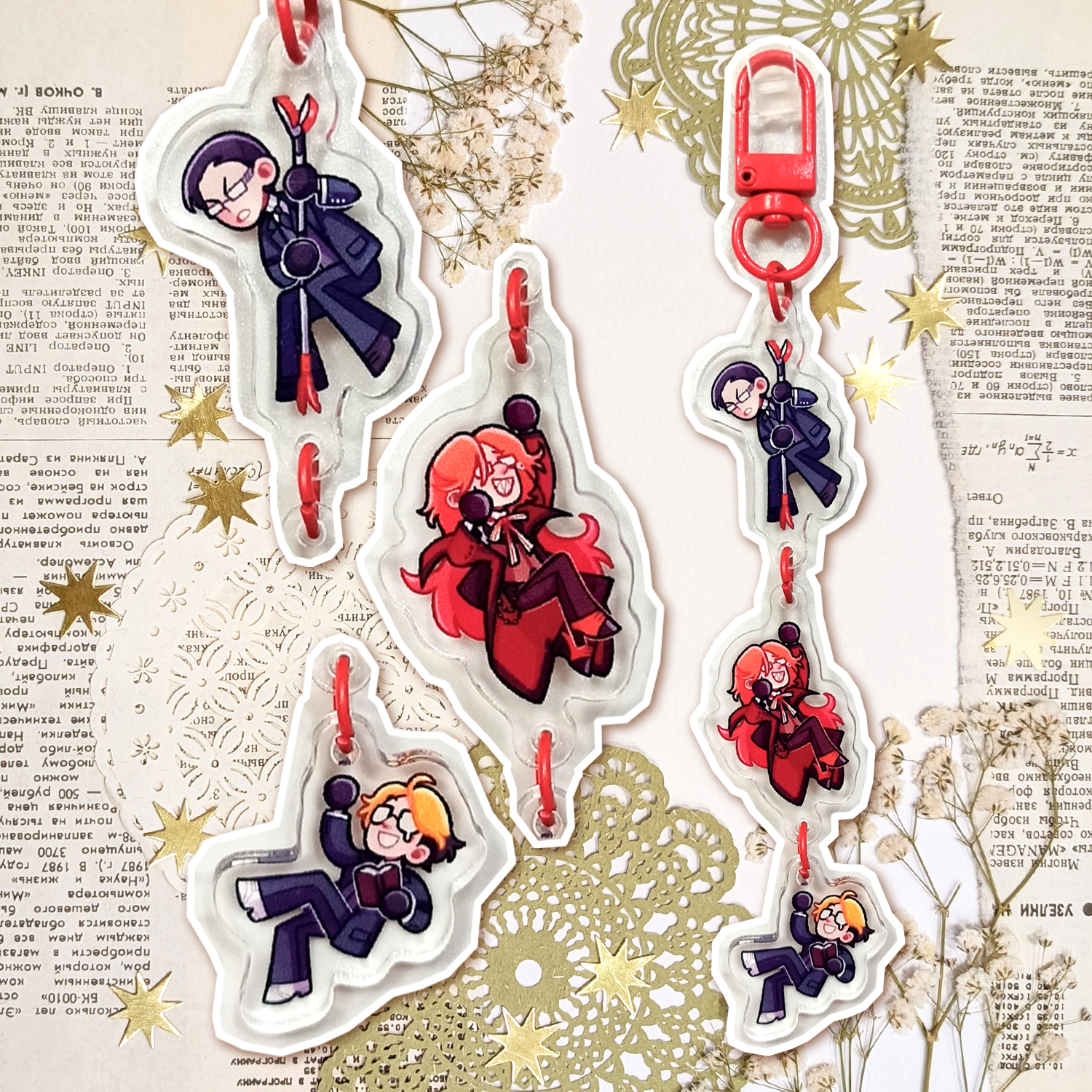 Брелок составной жнецы