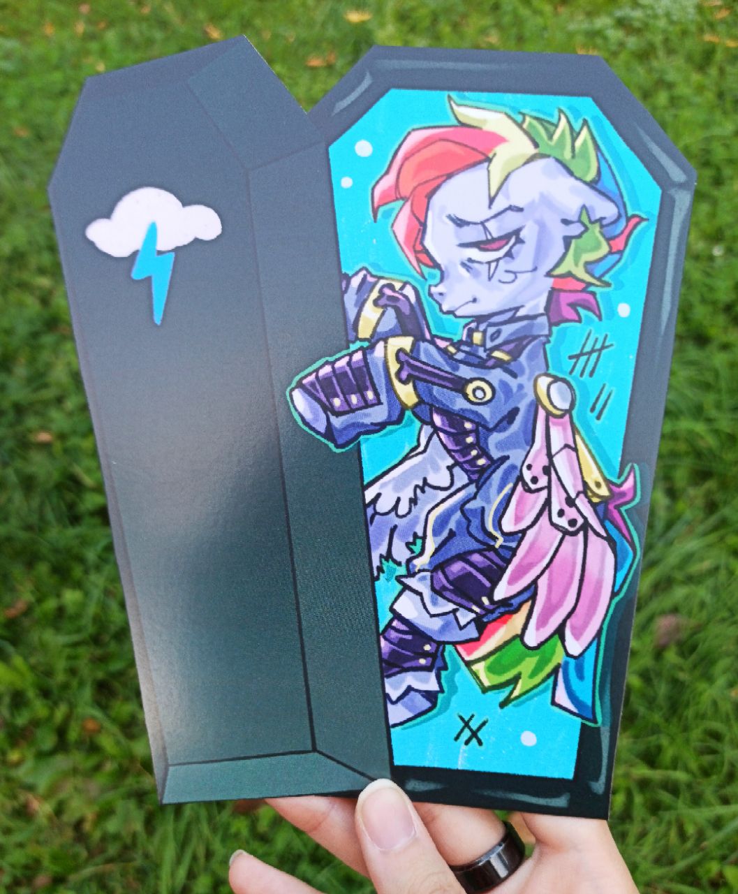 Фигурная открытка Радугадэш